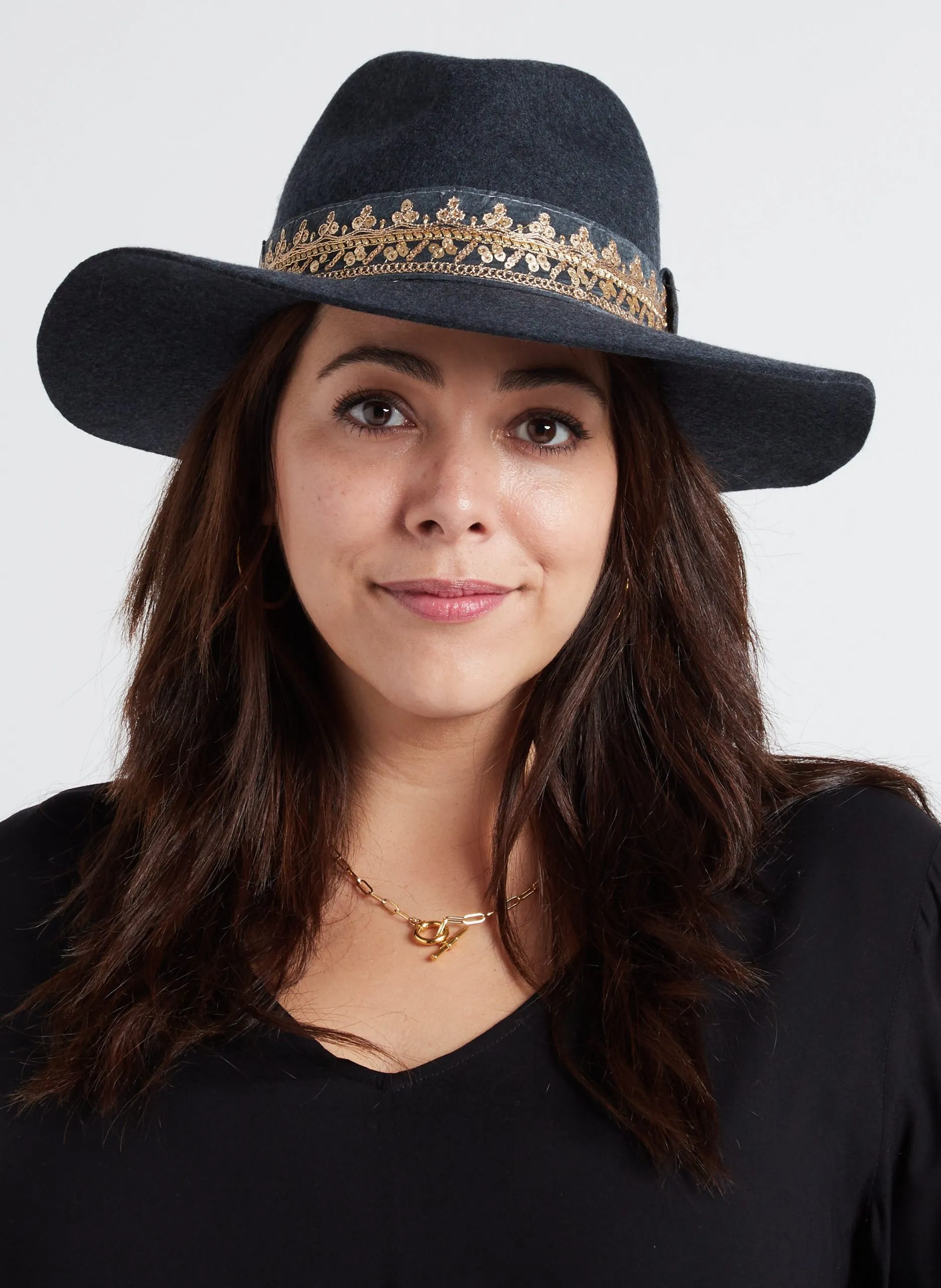 Chapeau de paille Gris VICTORIO