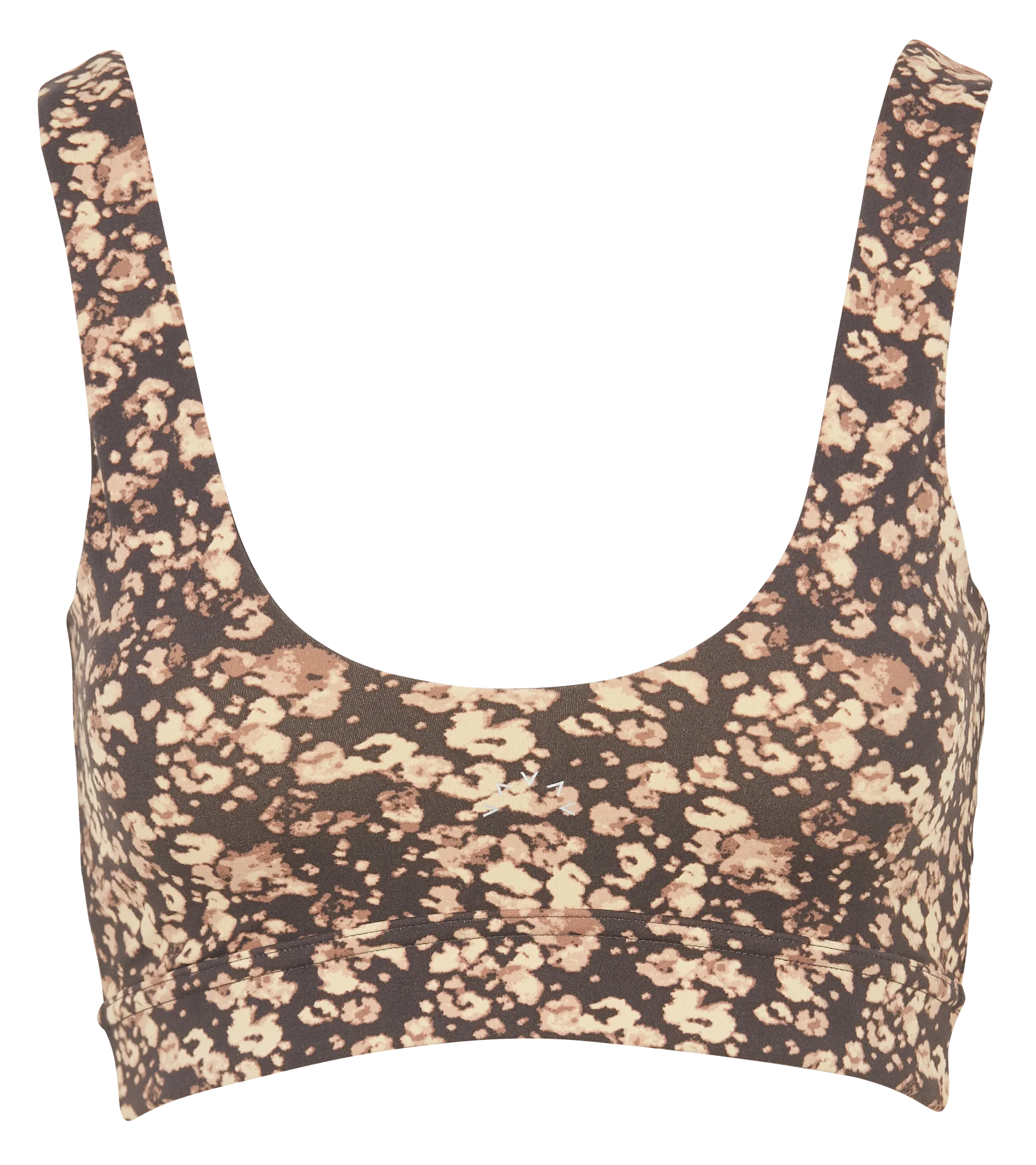 Top col rond à bretelles Beige LET'S GO ELSIE