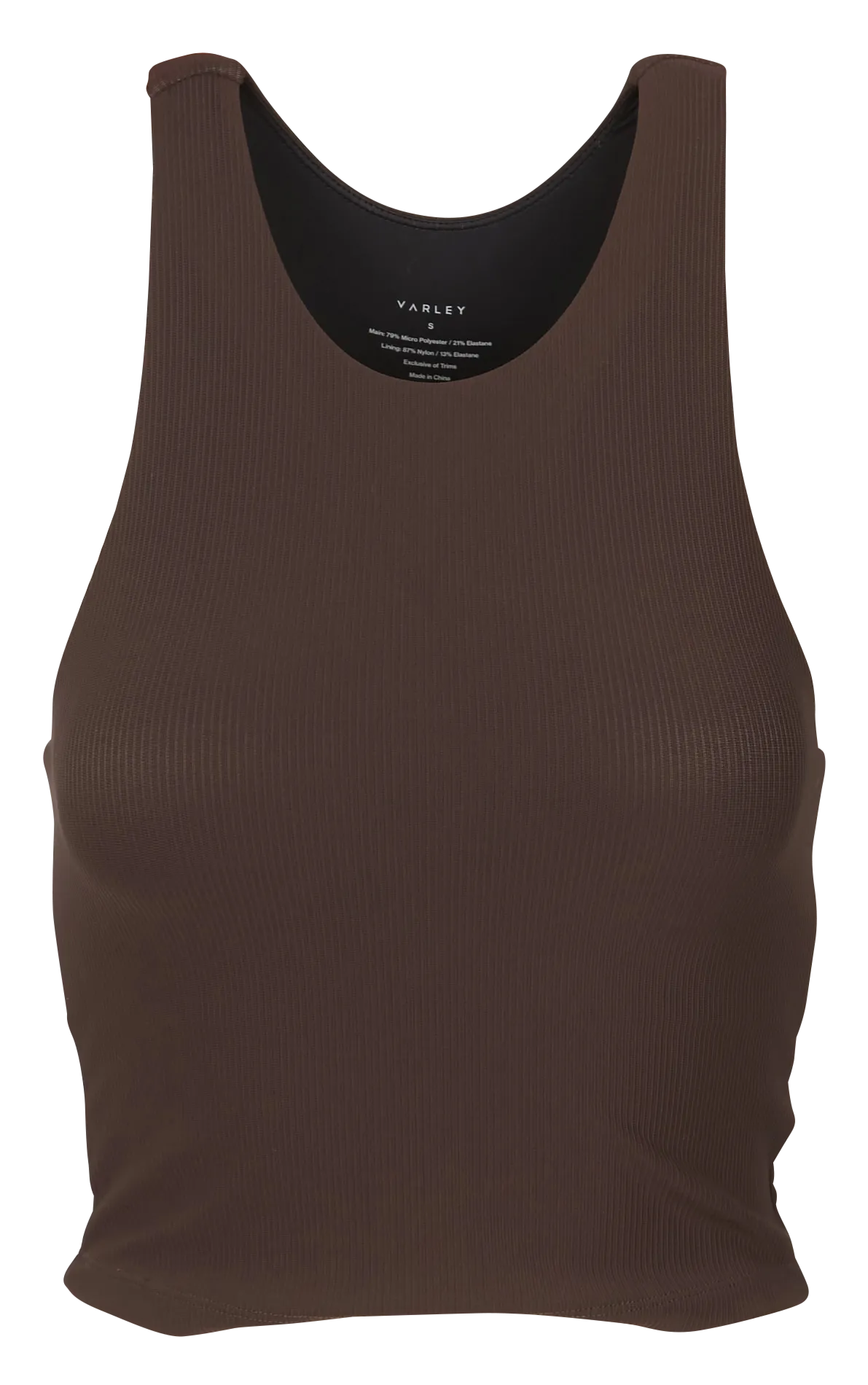 Brassière côtelée Marron LET'S MOVE KEMPTON