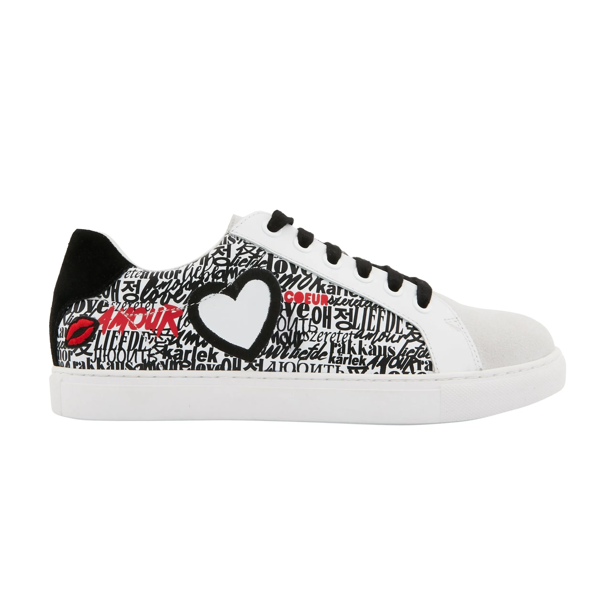 Sneakers en cuir Blanc SIMONE INTERNATIONAL LOVE