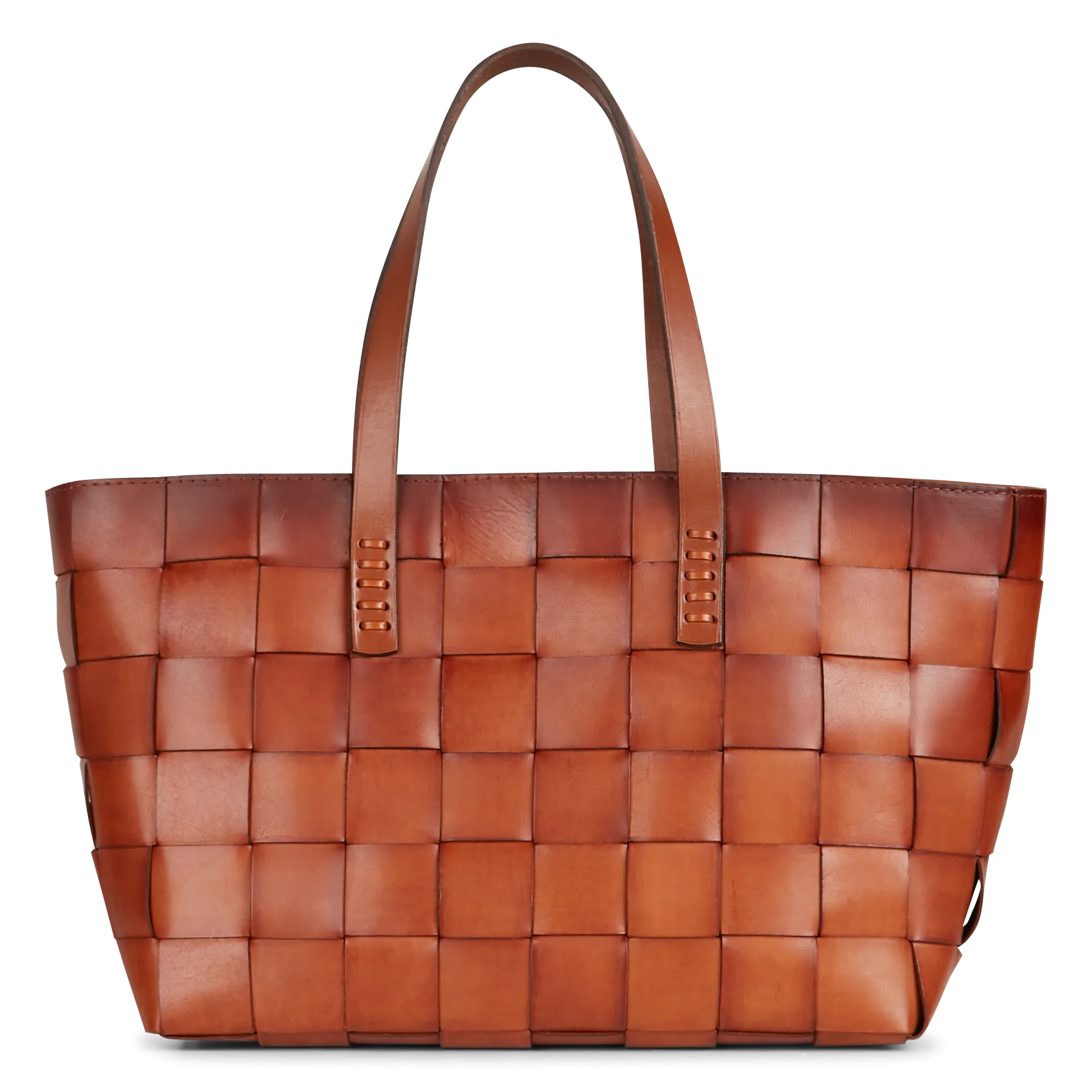 Panier tissé en cuir Marron JAPAN TOTE
