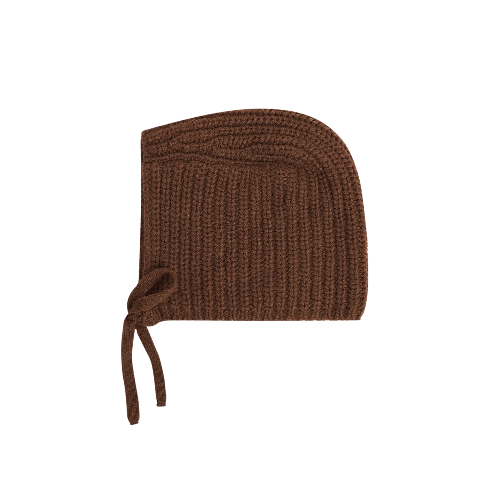 Balaclava en maille Marron