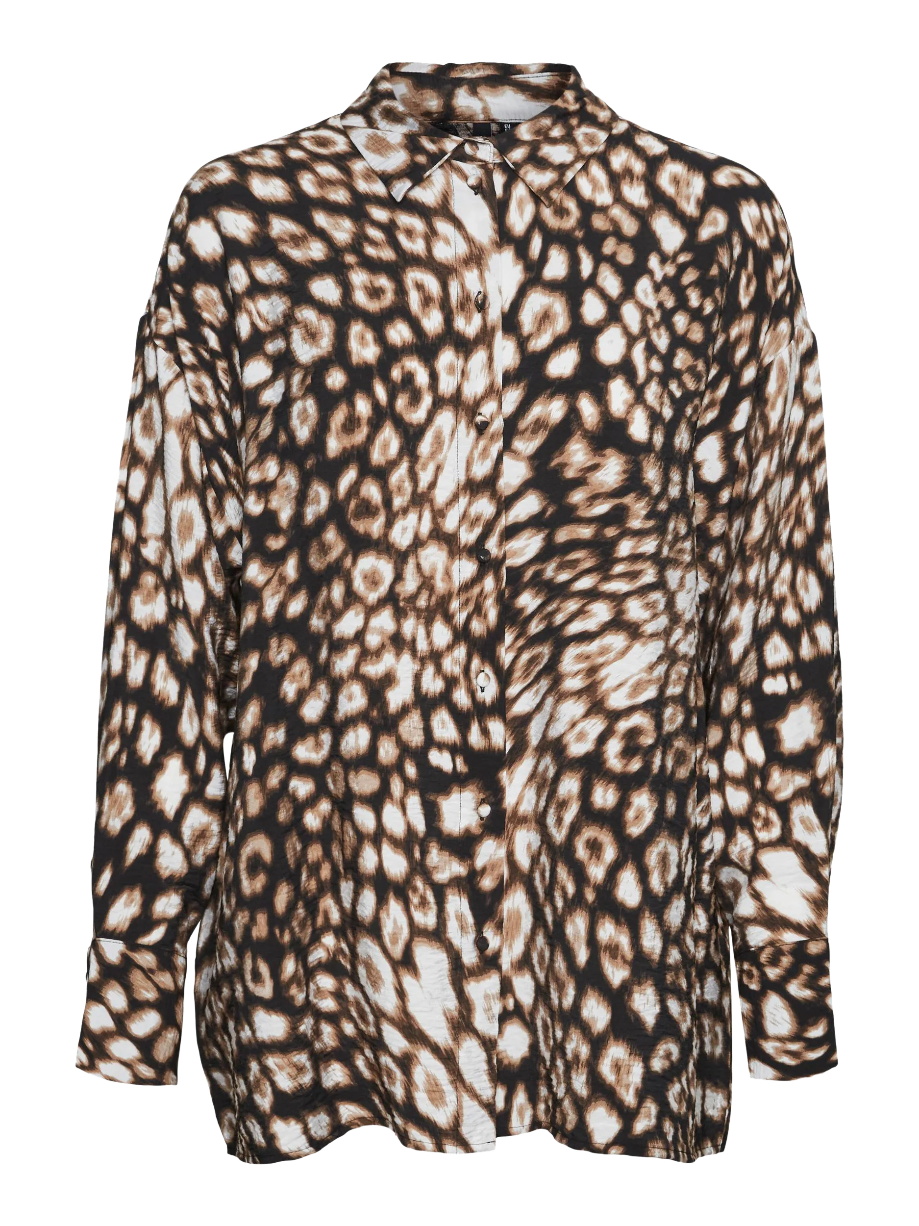 Chemise droite à col classique Noir JOSIE RIKA