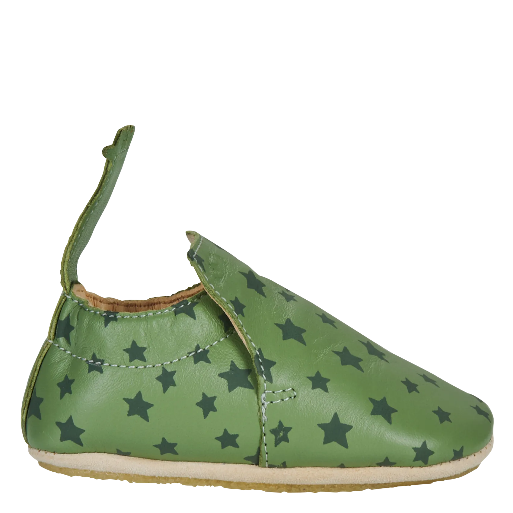 Chaussons en cuir Kaki MY BLUBLU