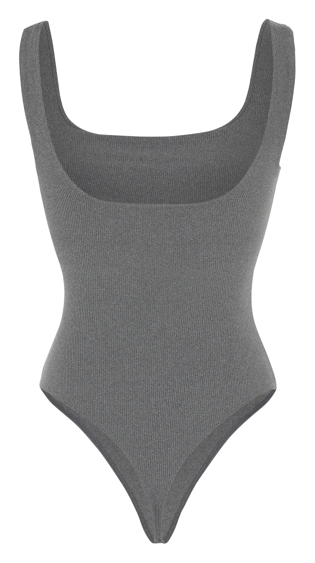 Body de sport côtelé Gris