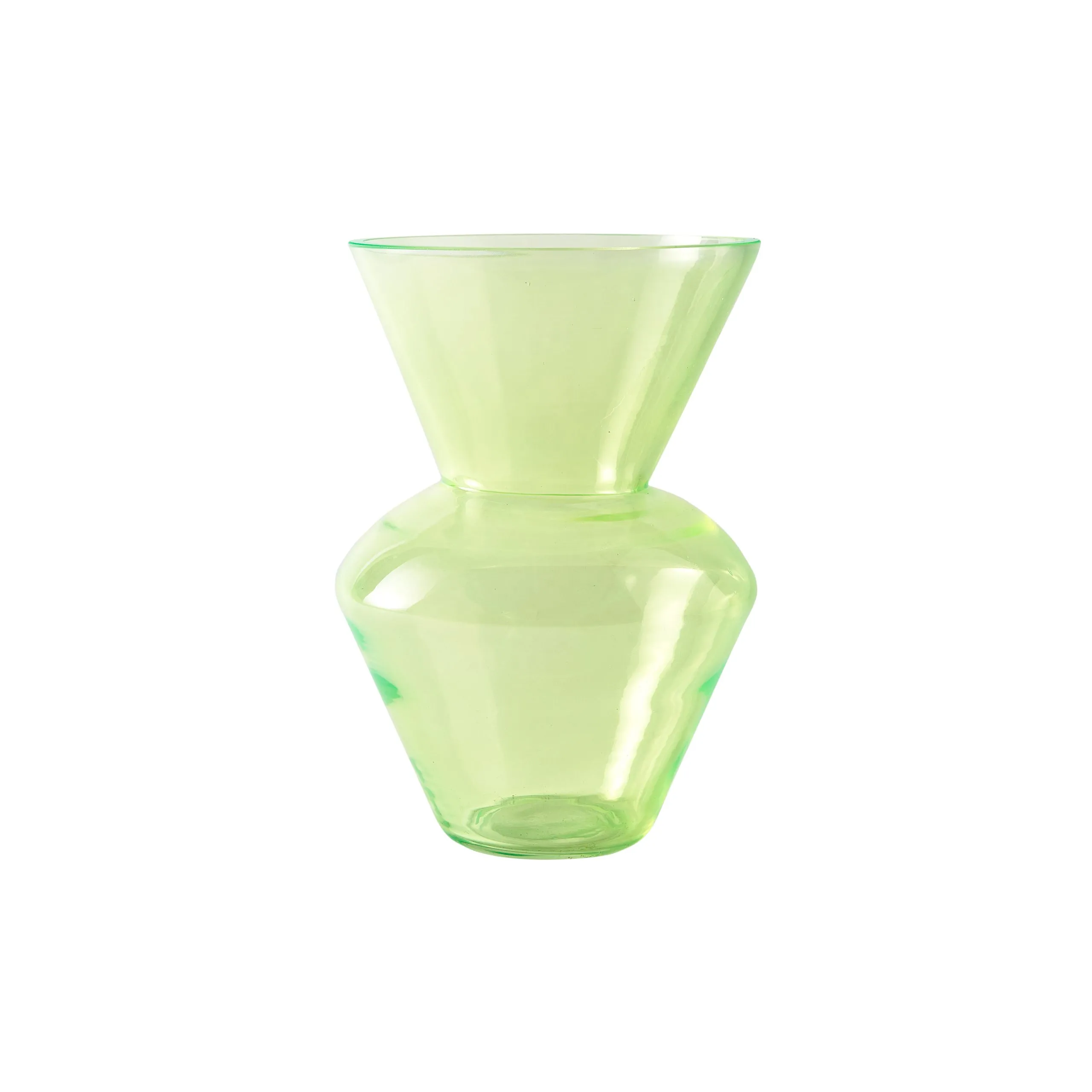 Vase verre Vert FAT NECK