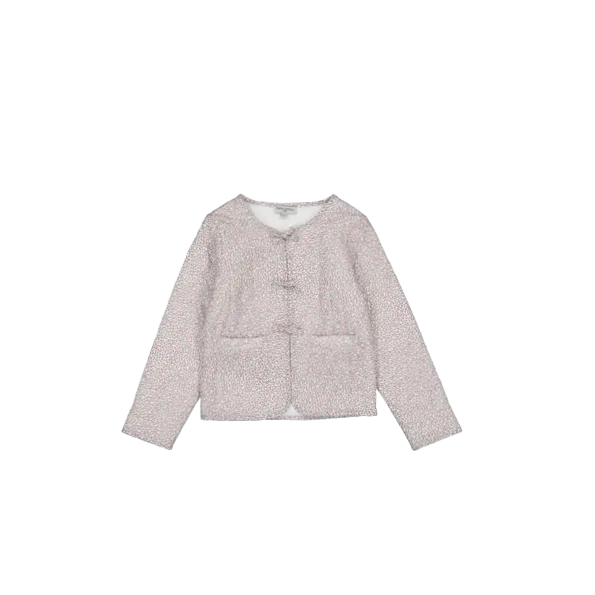 Veste col rond réversible en coton bio Multicolore ALINA