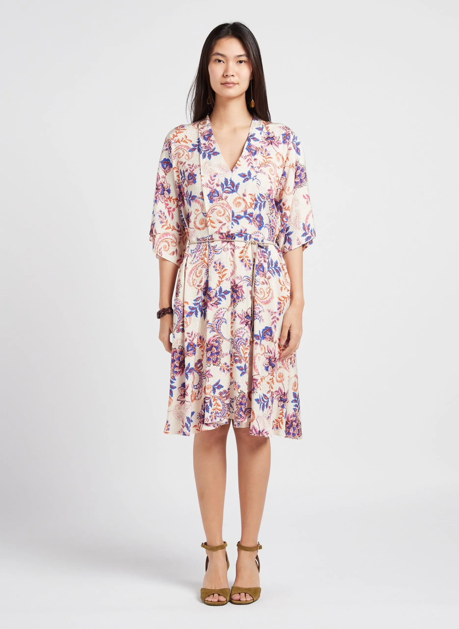 Robe courte évasée à imprimé Multicolore LIBERTY