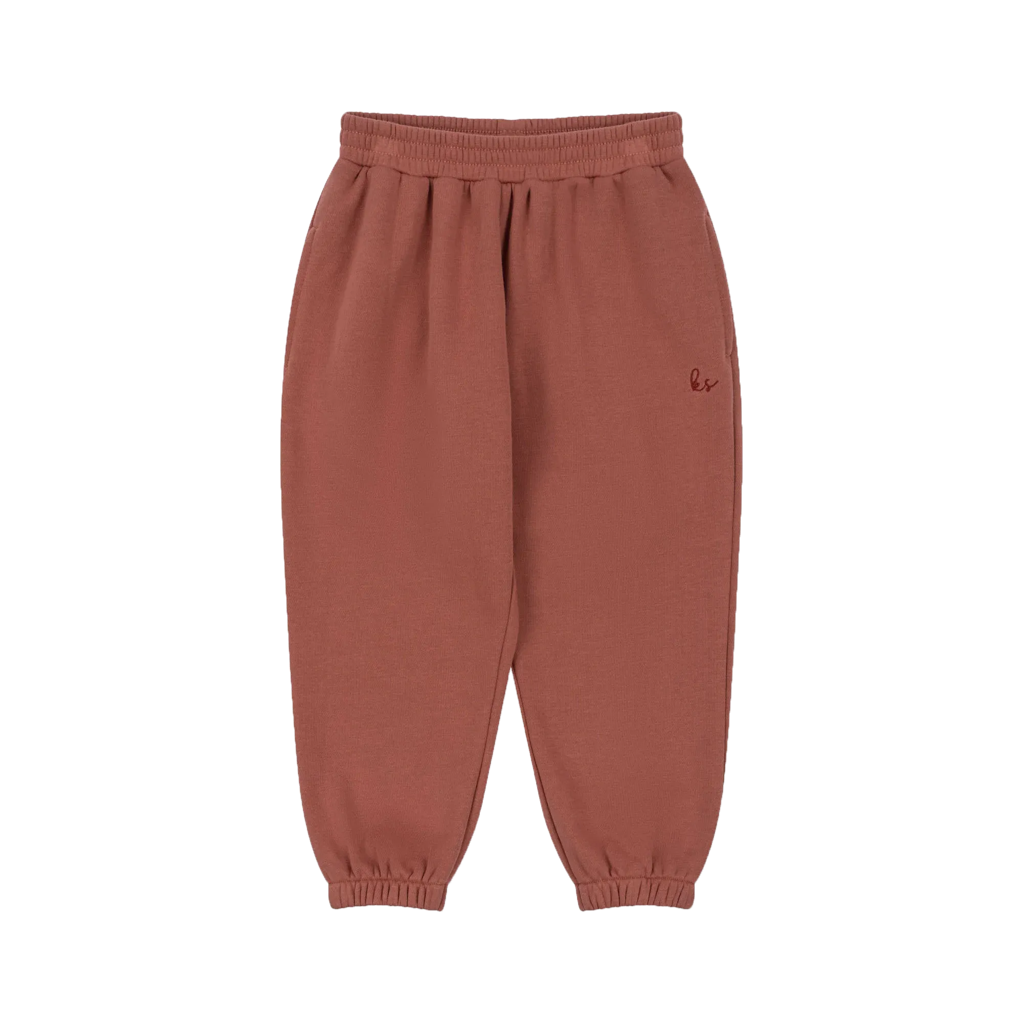 Jogging en coton bio mélangé Rose LOU