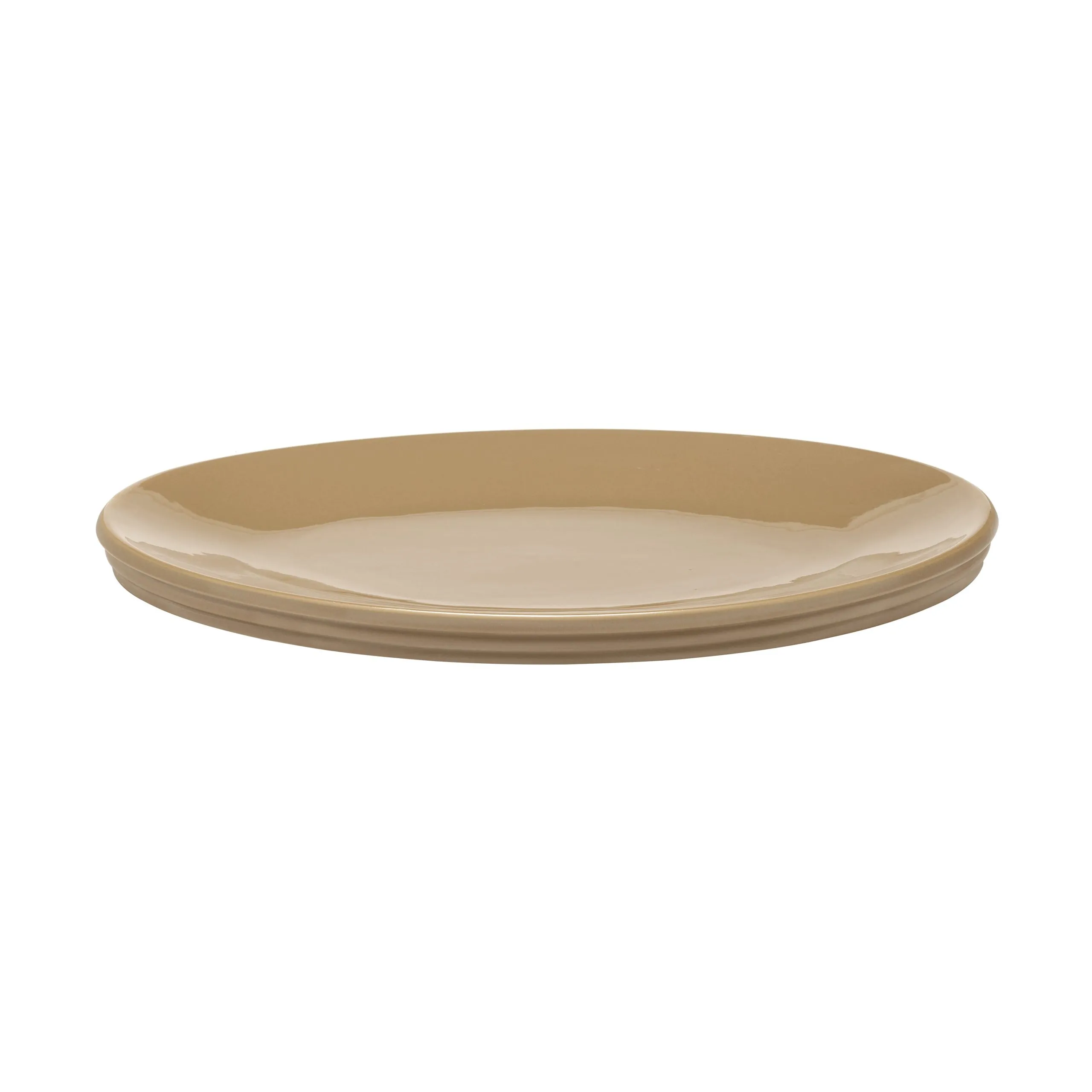 Assiette de présentation céramique Beige DUNE
