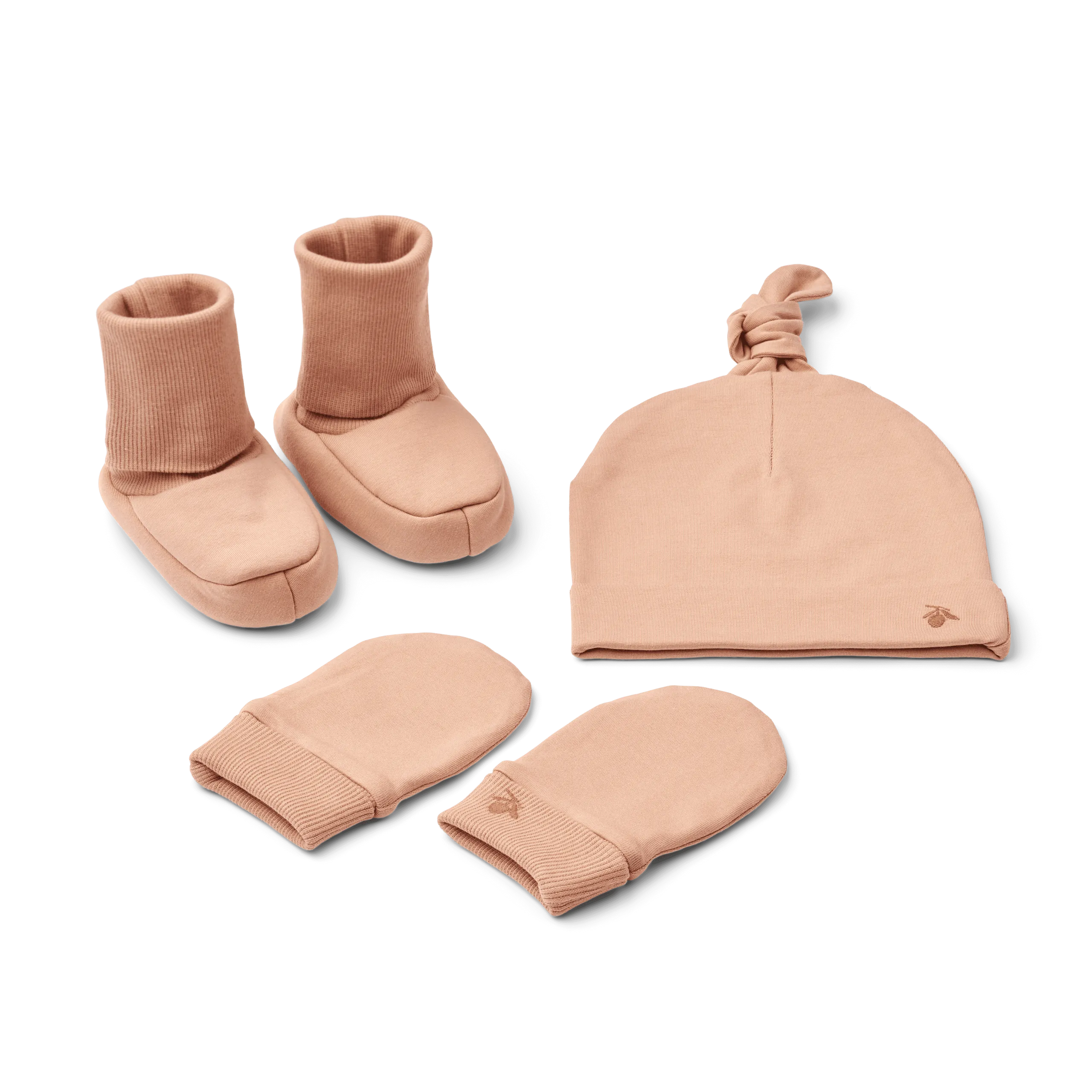 Coffret de naissance en coton bio Rose AMORA