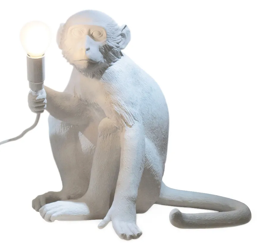 Lampe de table Blanc MONKEY SITTING