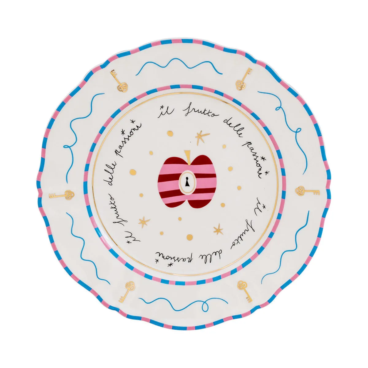 Assiette céramique Rose