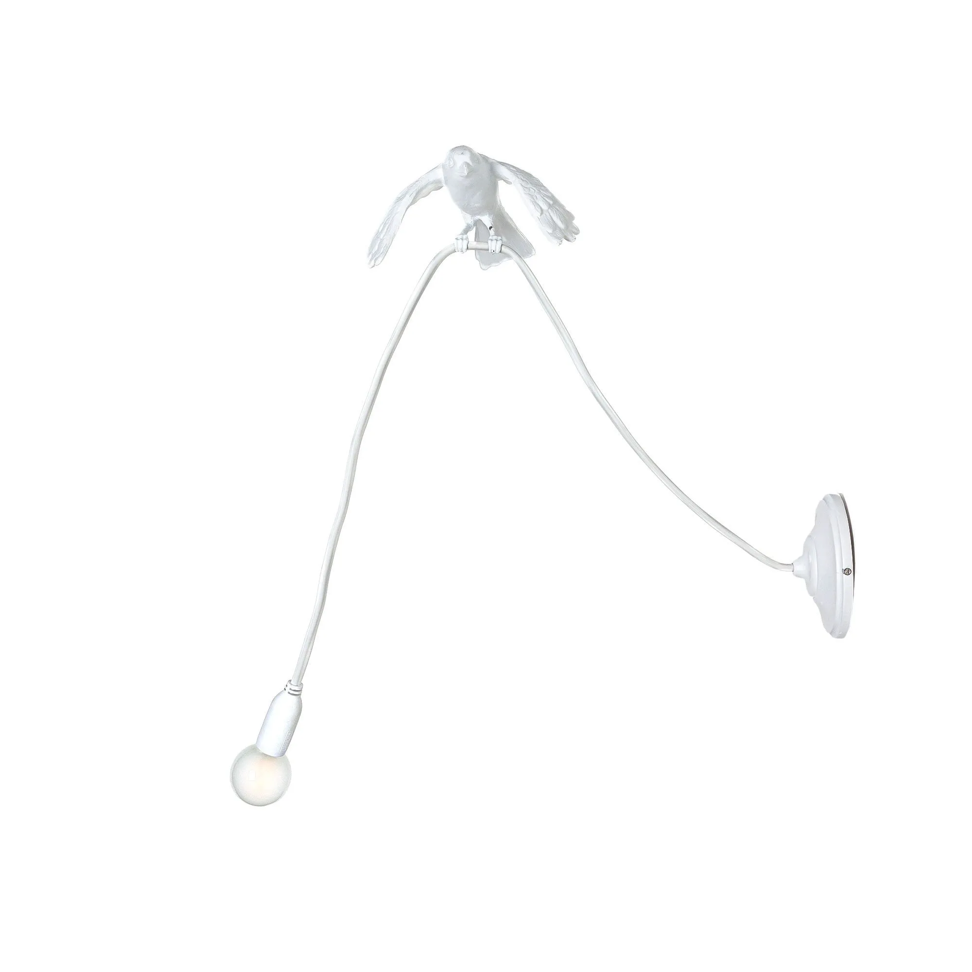 Applique avec prise Blanc SPARROW / LANDING