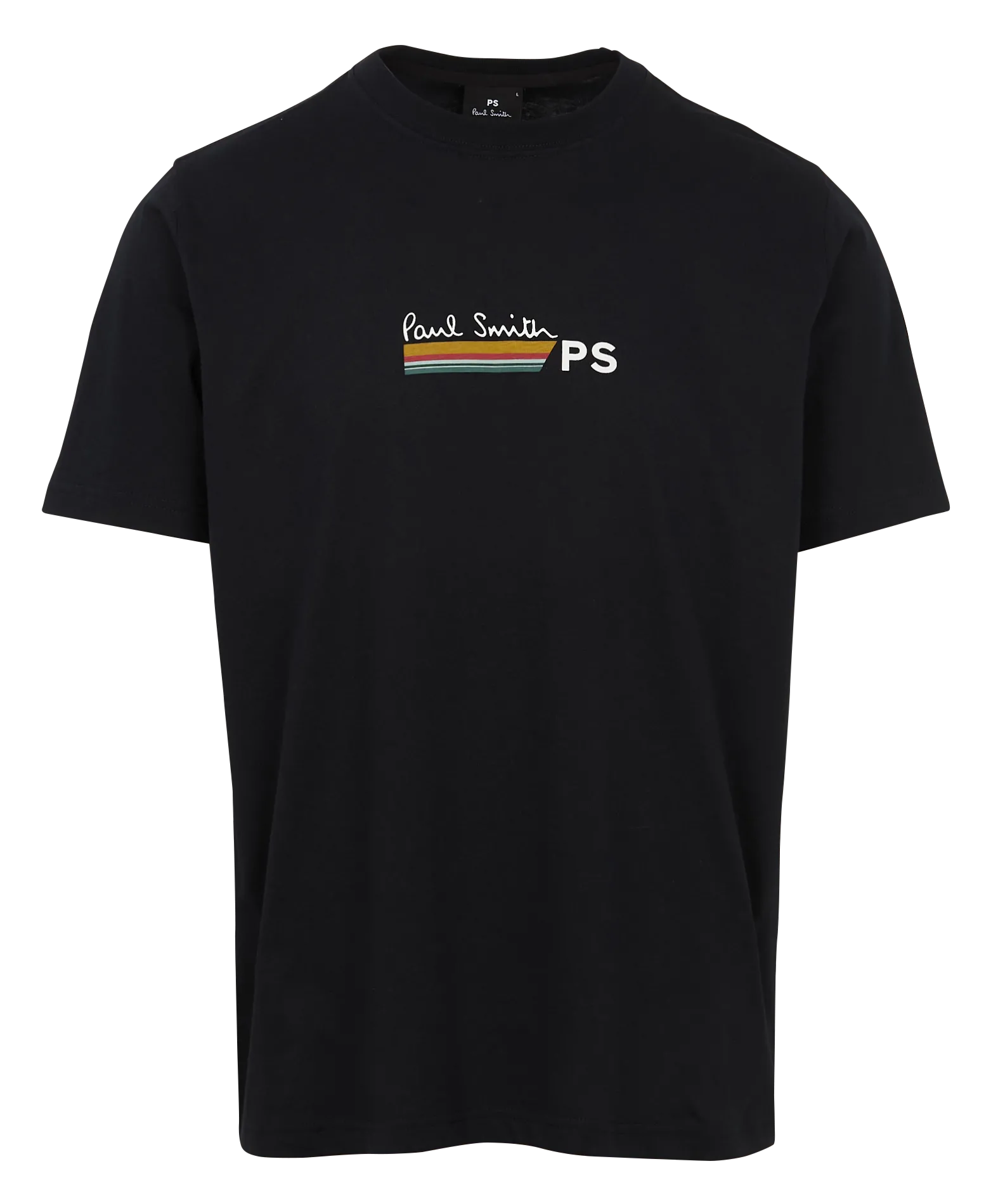 Tee-shirt col rond logo en coton bio Bleu