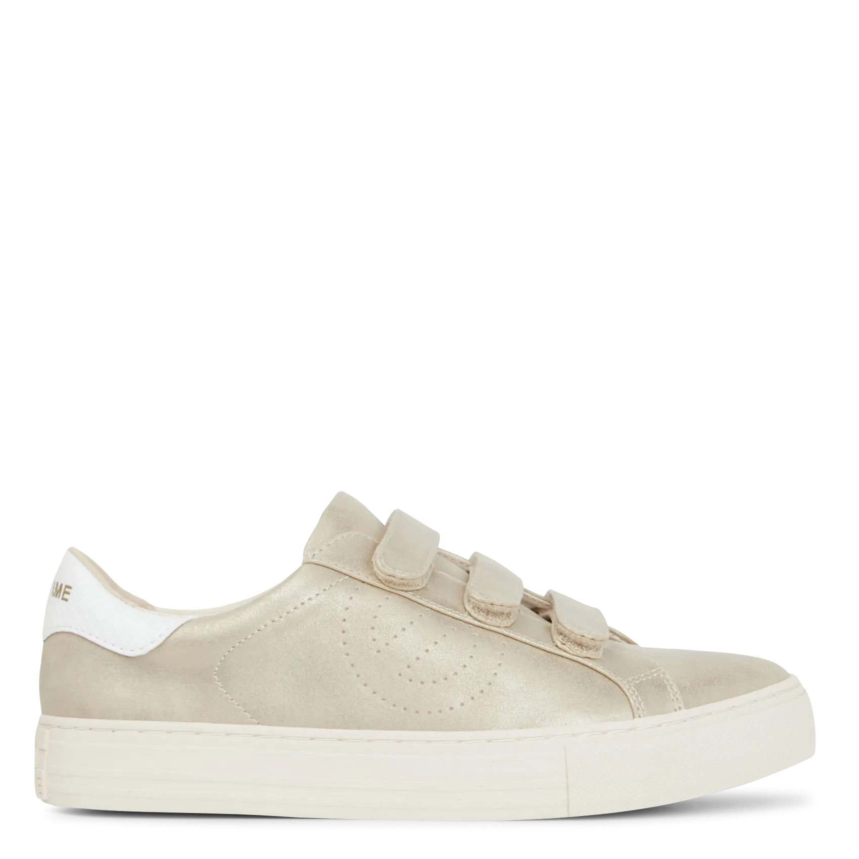 Baskets basses à scratch Doré ARCADE