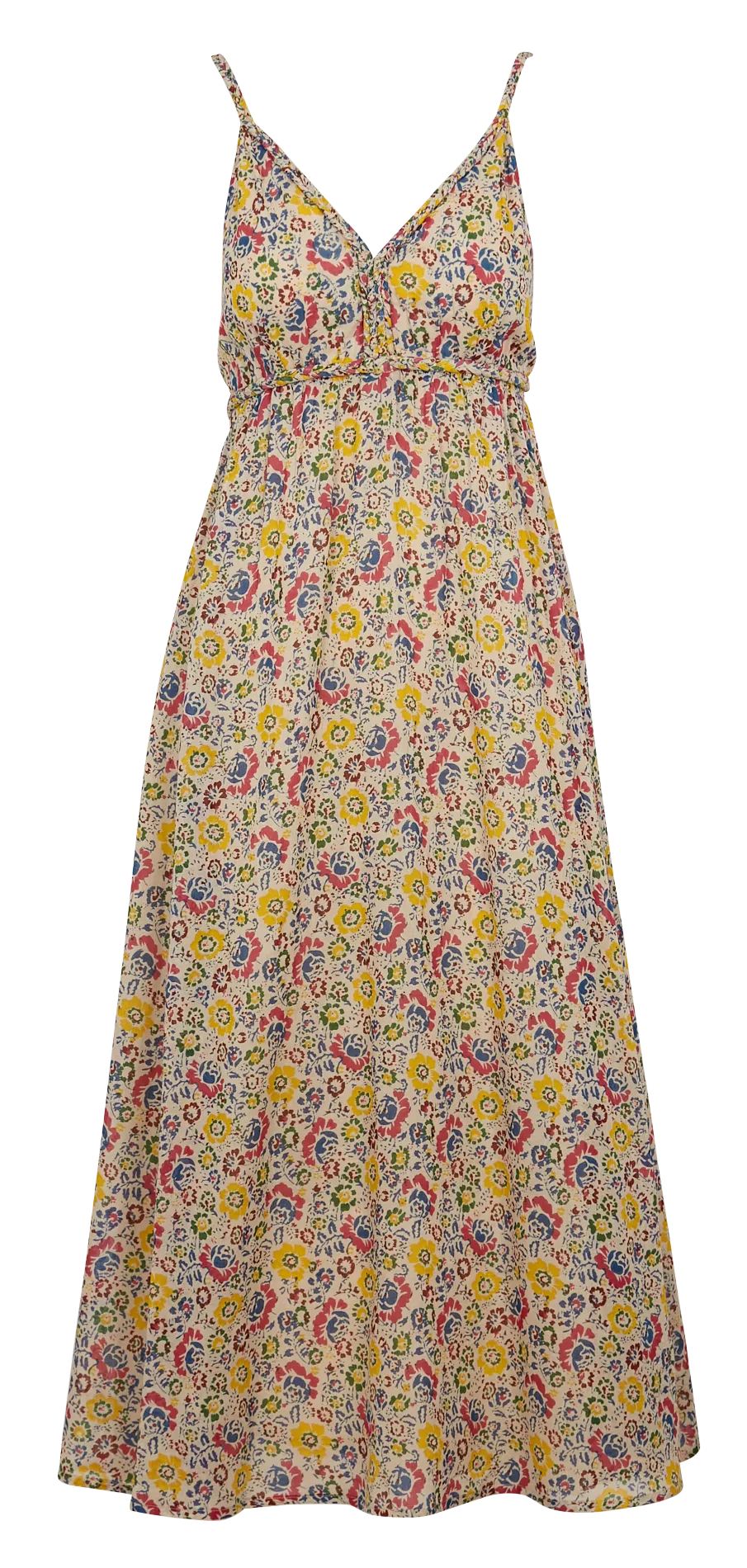 Robe longue imprimée Blanc CAPRI