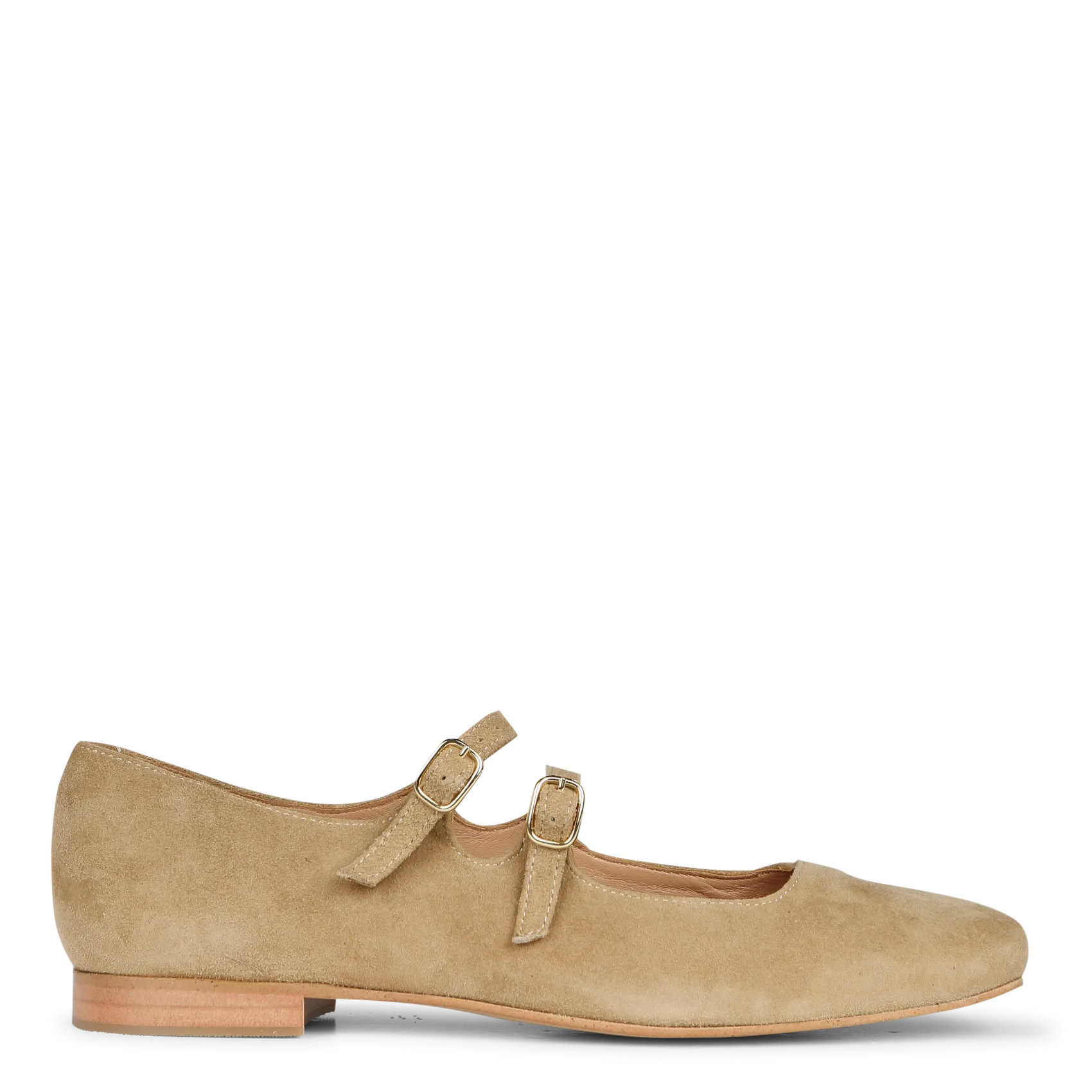 Ballerines en cuir velours Marron AURELLA
