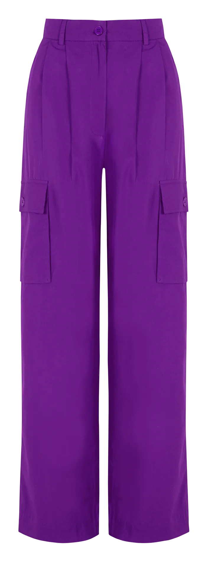 Pantalon cargo en coton Violet