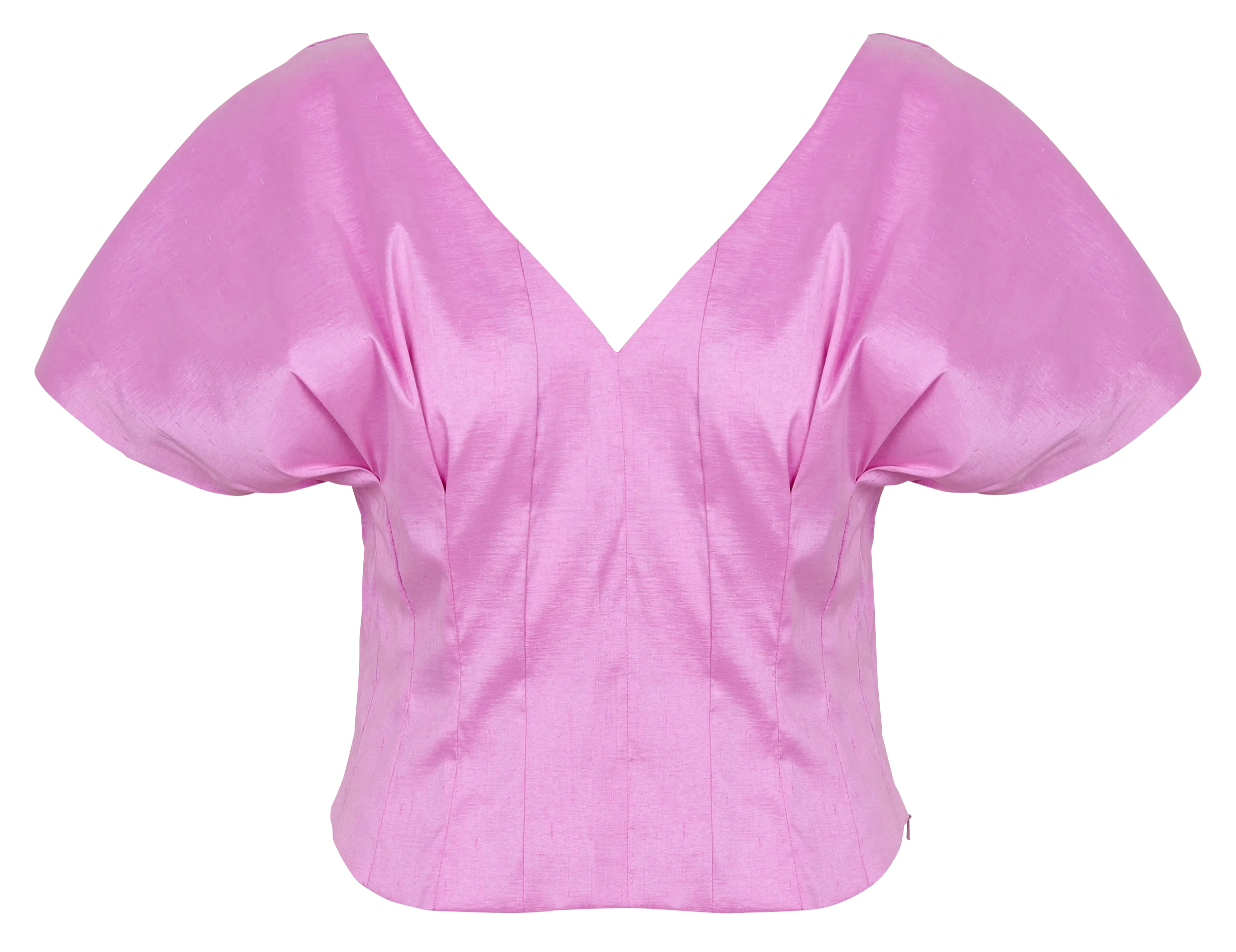 Top court col V cintrée Rose TYLER