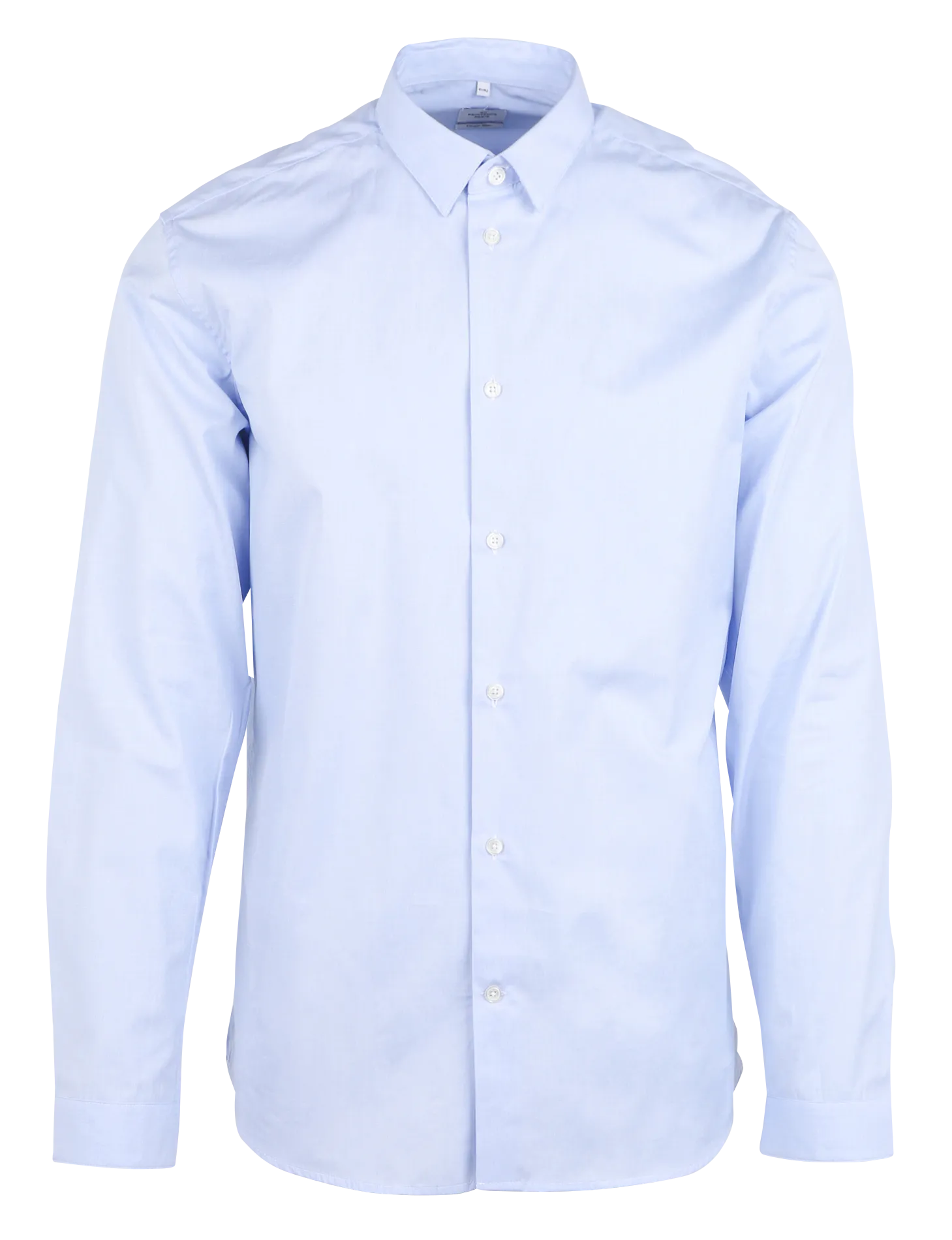 Chemise col classique slim-fit en coton Bleu KERME