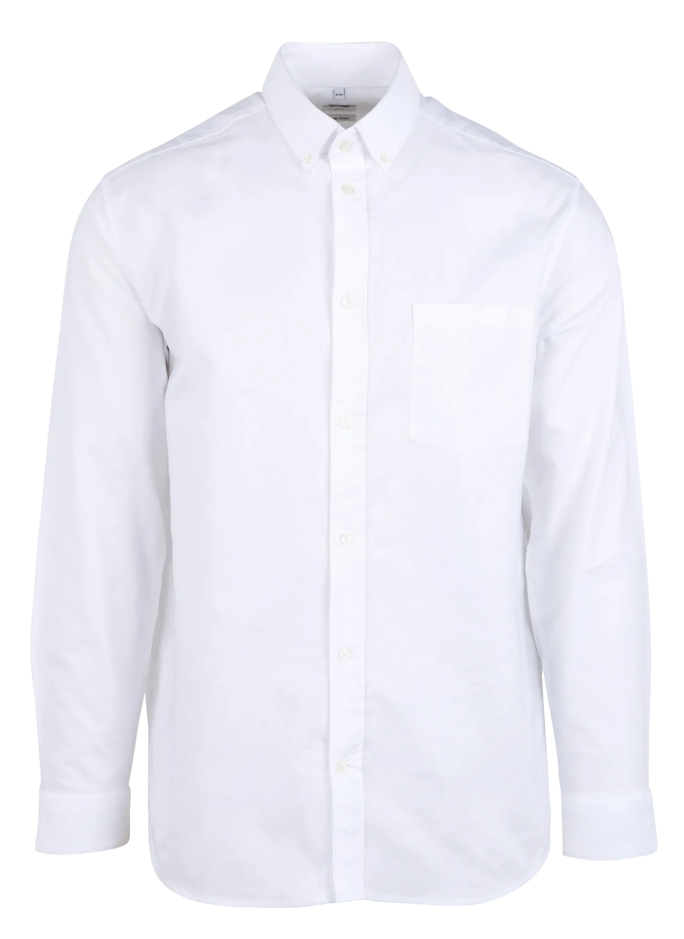 Chemise droite col américain en coton Blanc DOXFORD