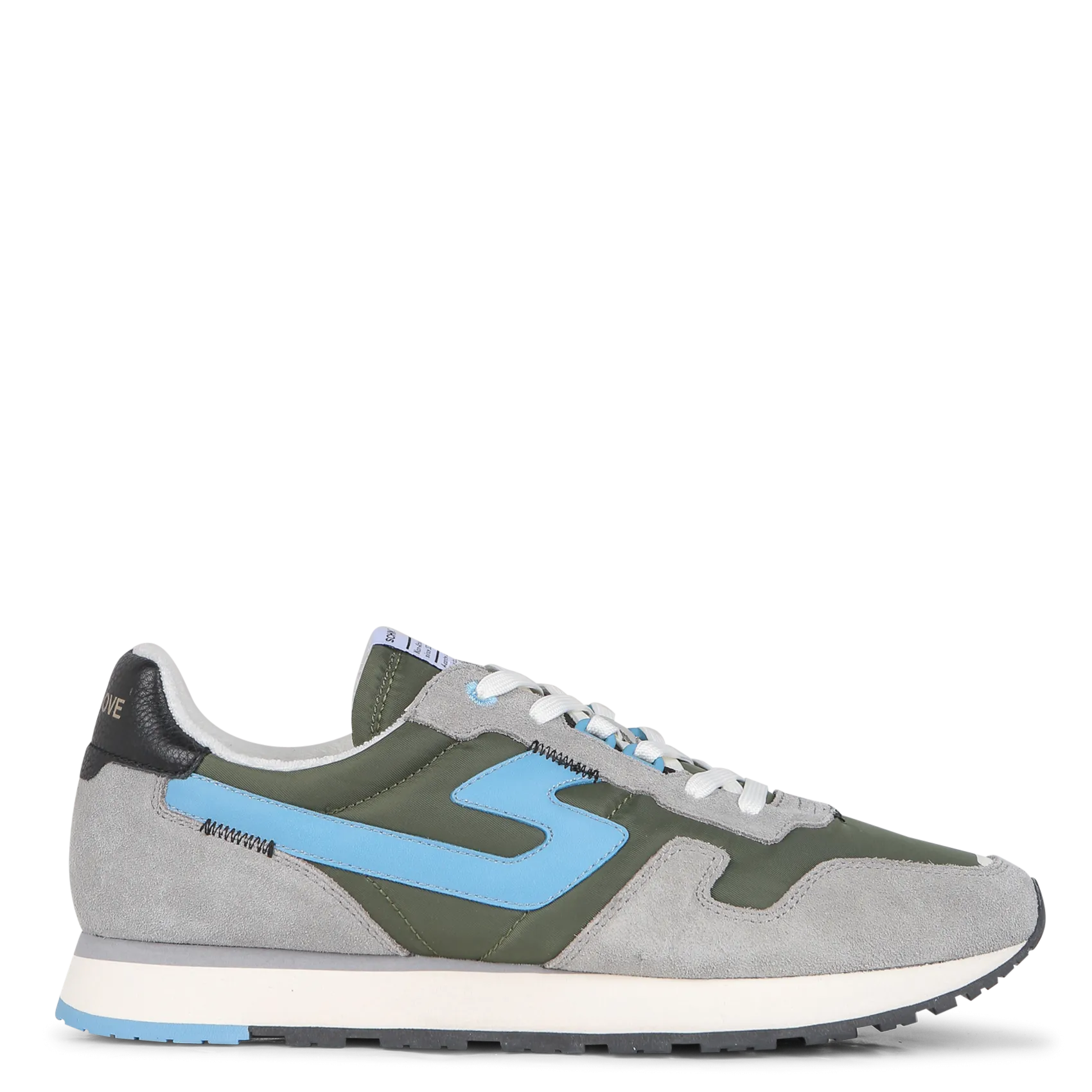 Baskets basses en cuir Vert ATHENE