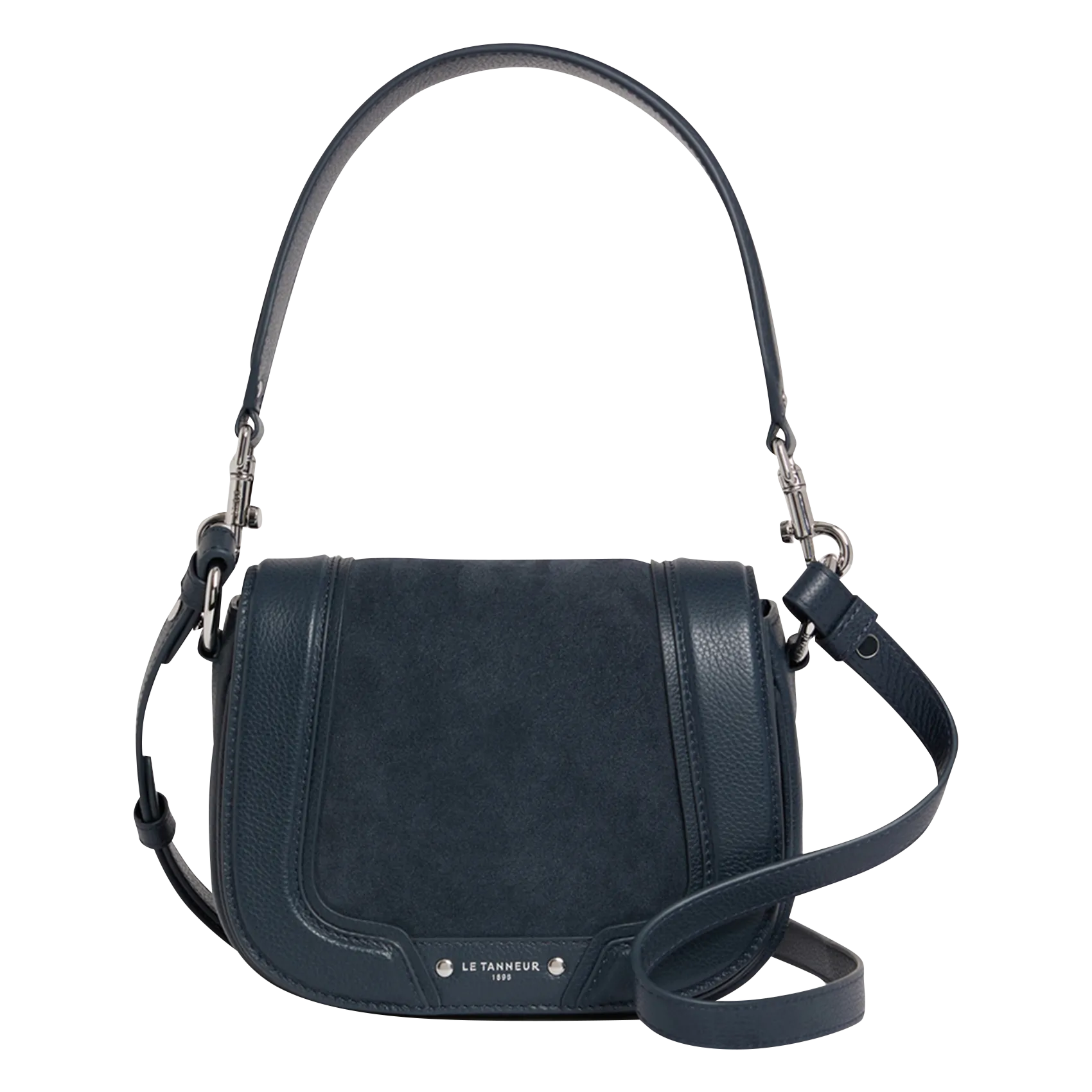 Sac bandoulière en cuir Bleu ELLA