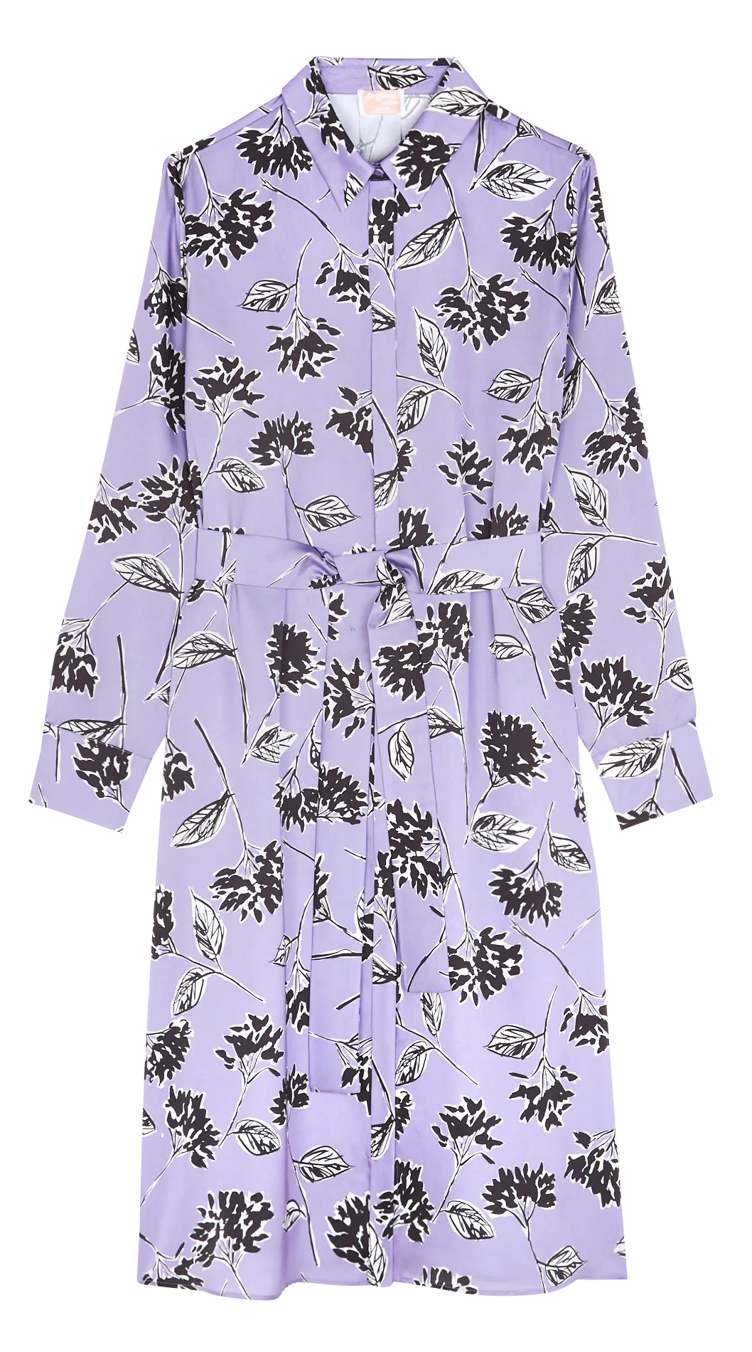 Robe midi fluide à imprimé fleuri Violet LESLIE