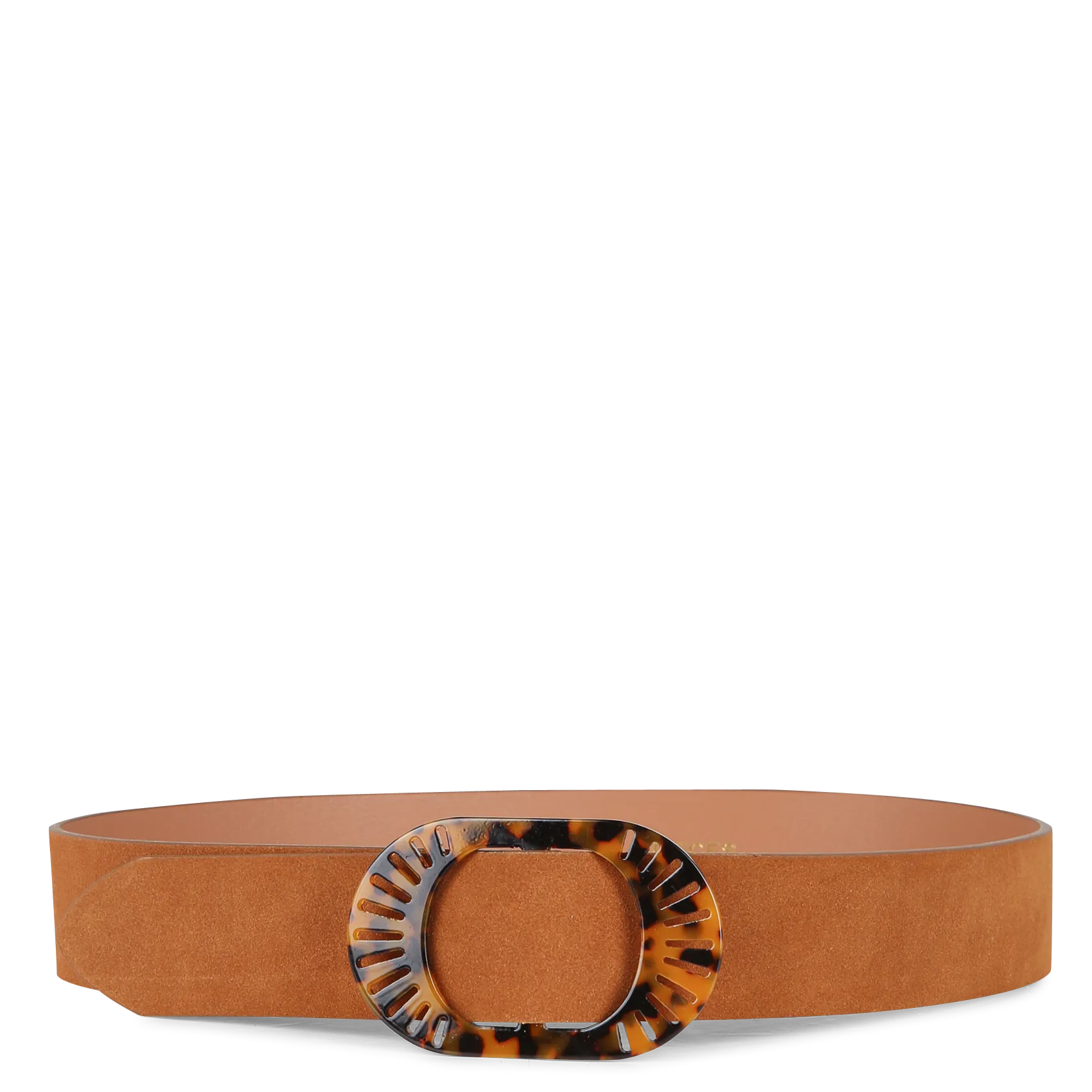 Ceinture en cuir velours Marron MELINA
