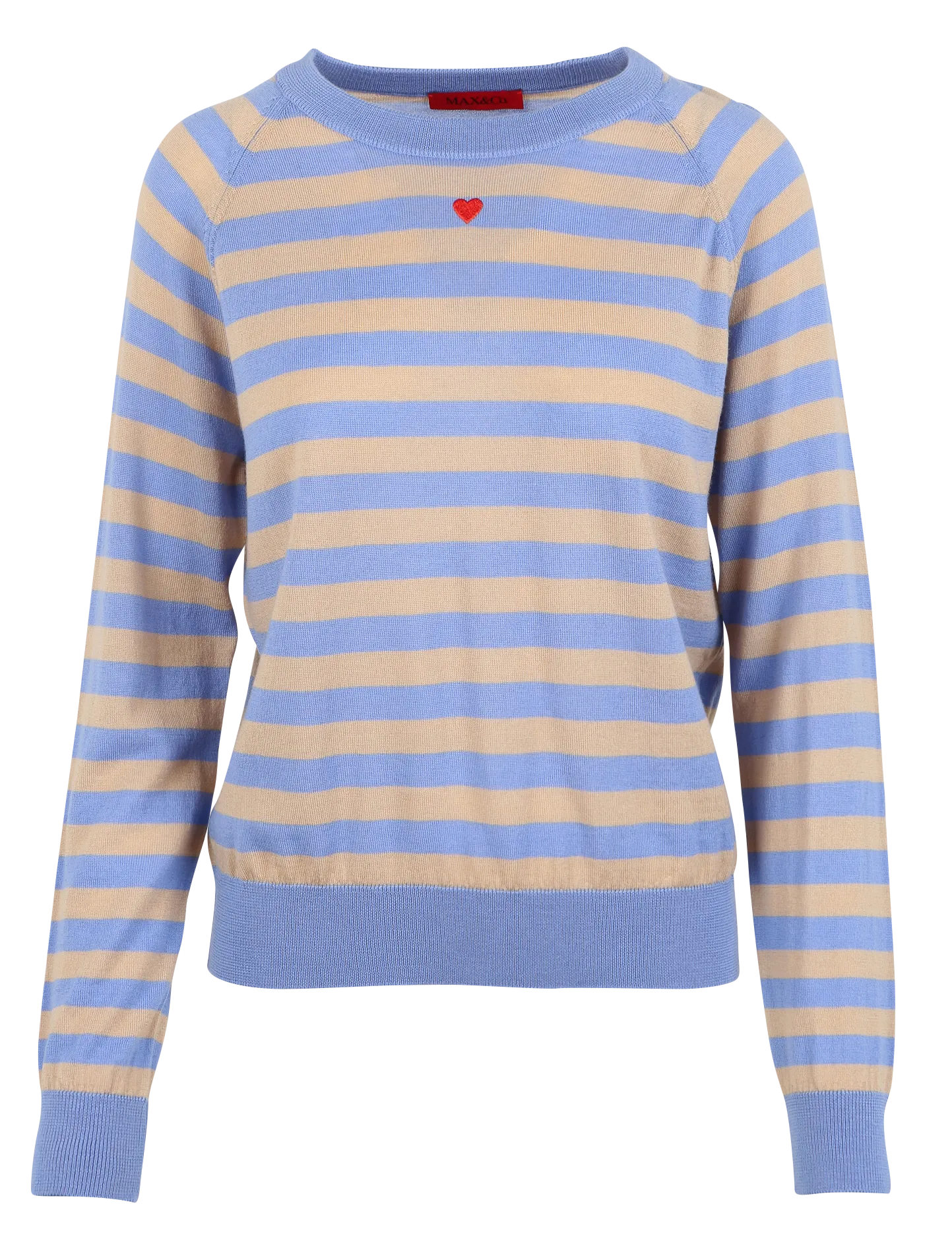 Tee-shirt maillé à rayures en laine vierge Multicolore DOBERMAN