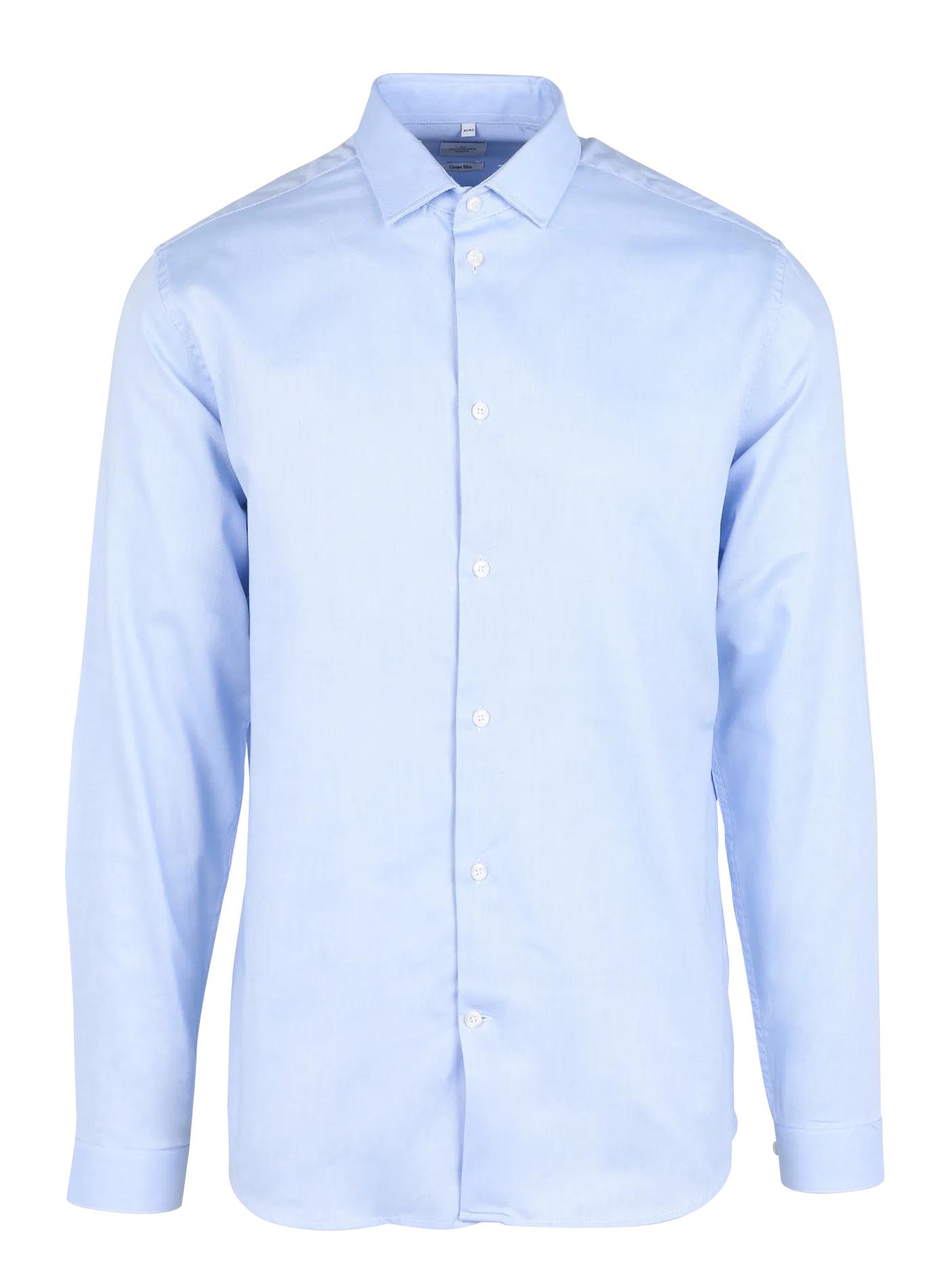 Chemise col classique slim-fit en coton Bleu KUGAN