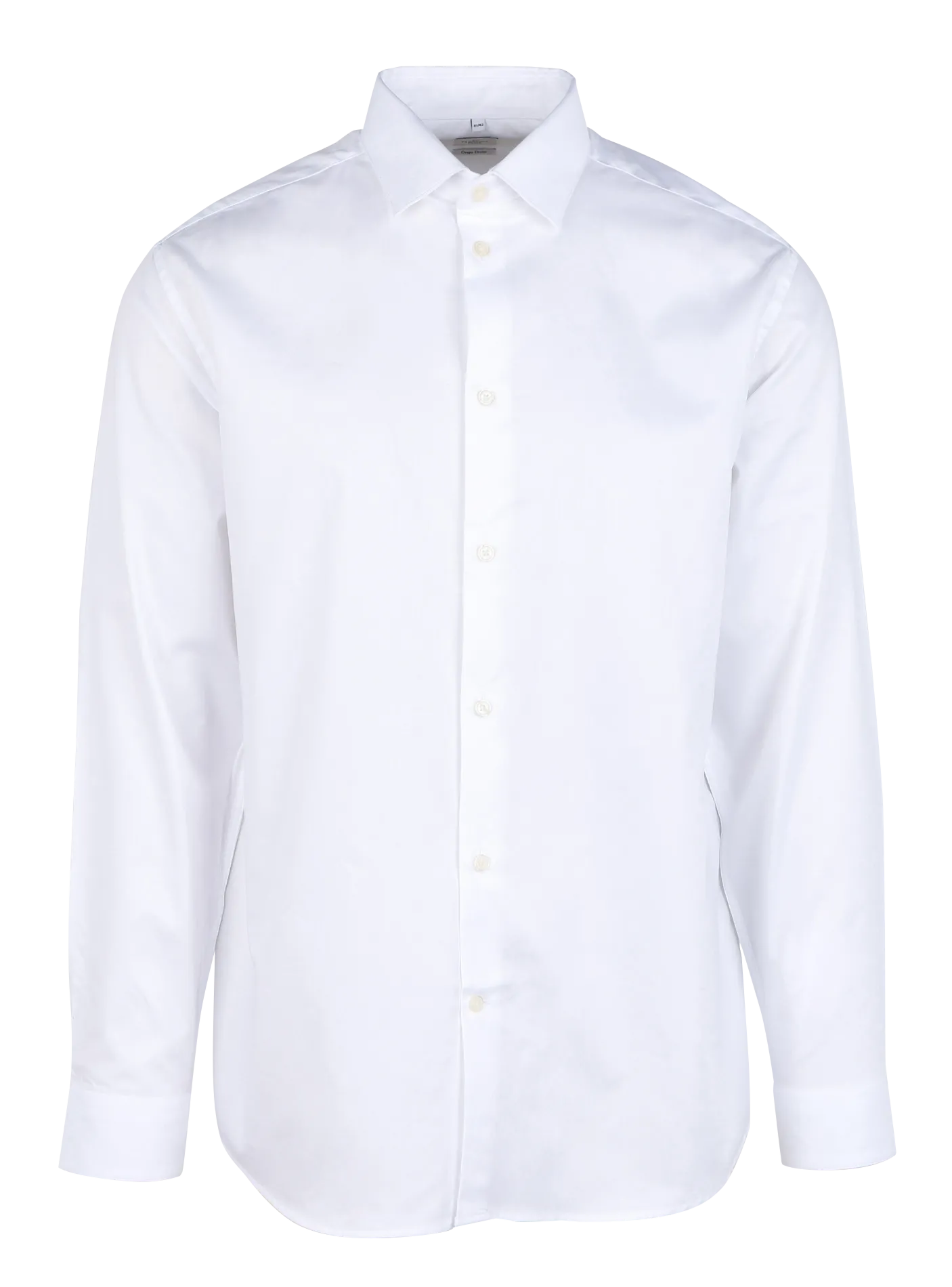 Chemise droite col classique en coton Blanc LAAVE