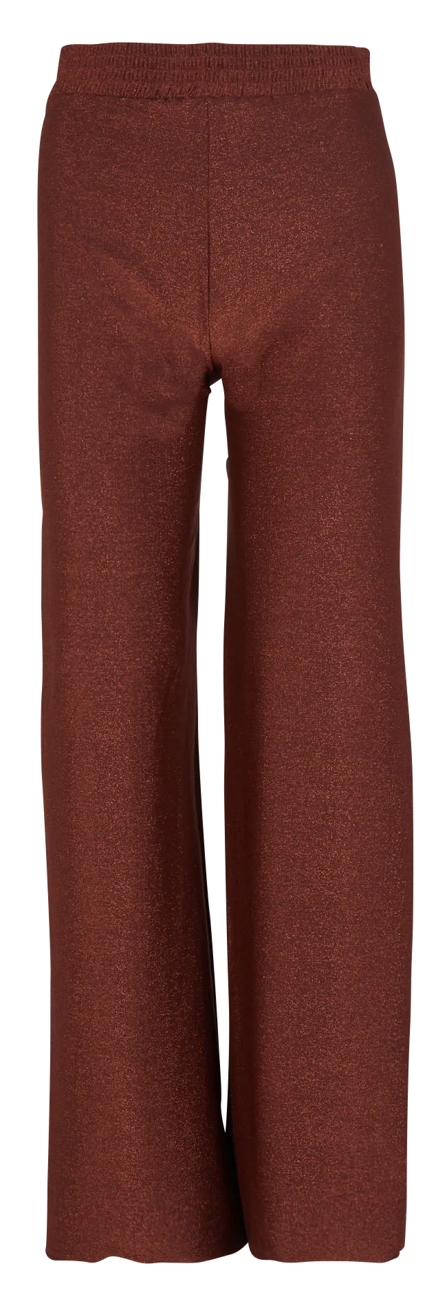 Pantalon droit à fils métallisés et bords francs Doré NATI