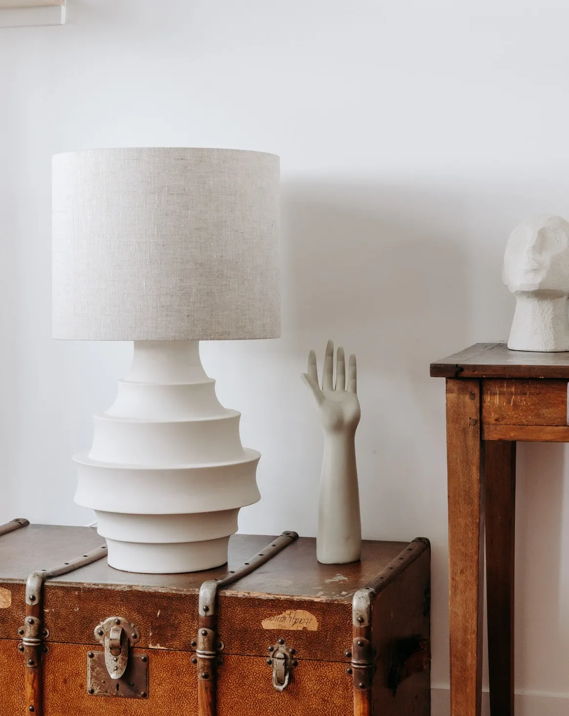 Lampe en céramique Blanc PHILIPPA