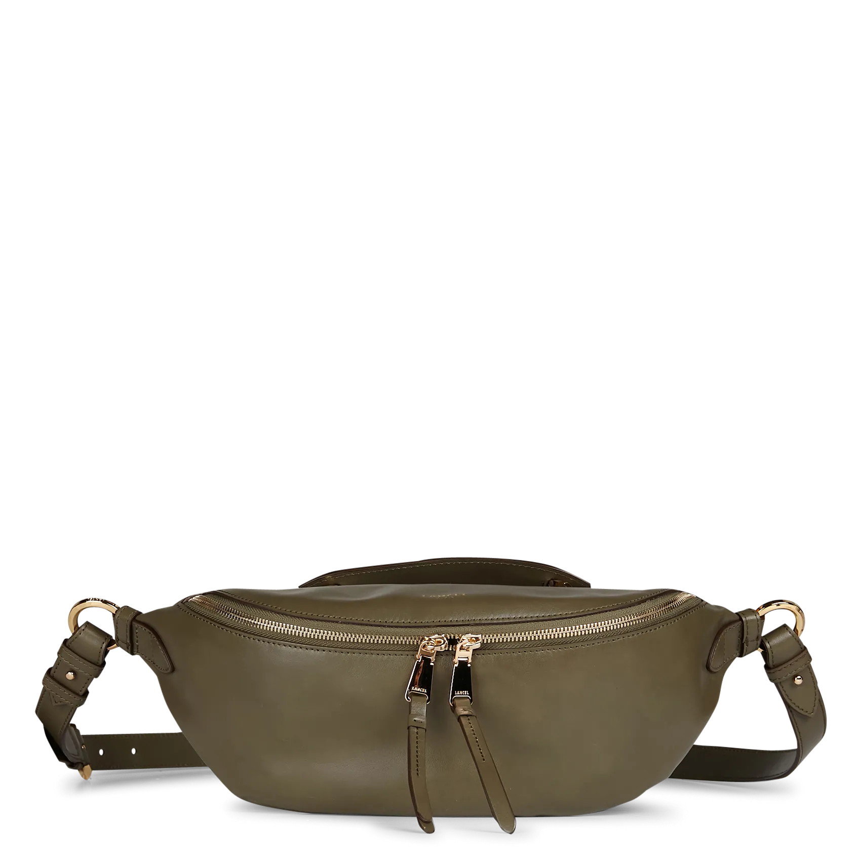 Sac bandoulière en cuir Kaki ORIGAMI S