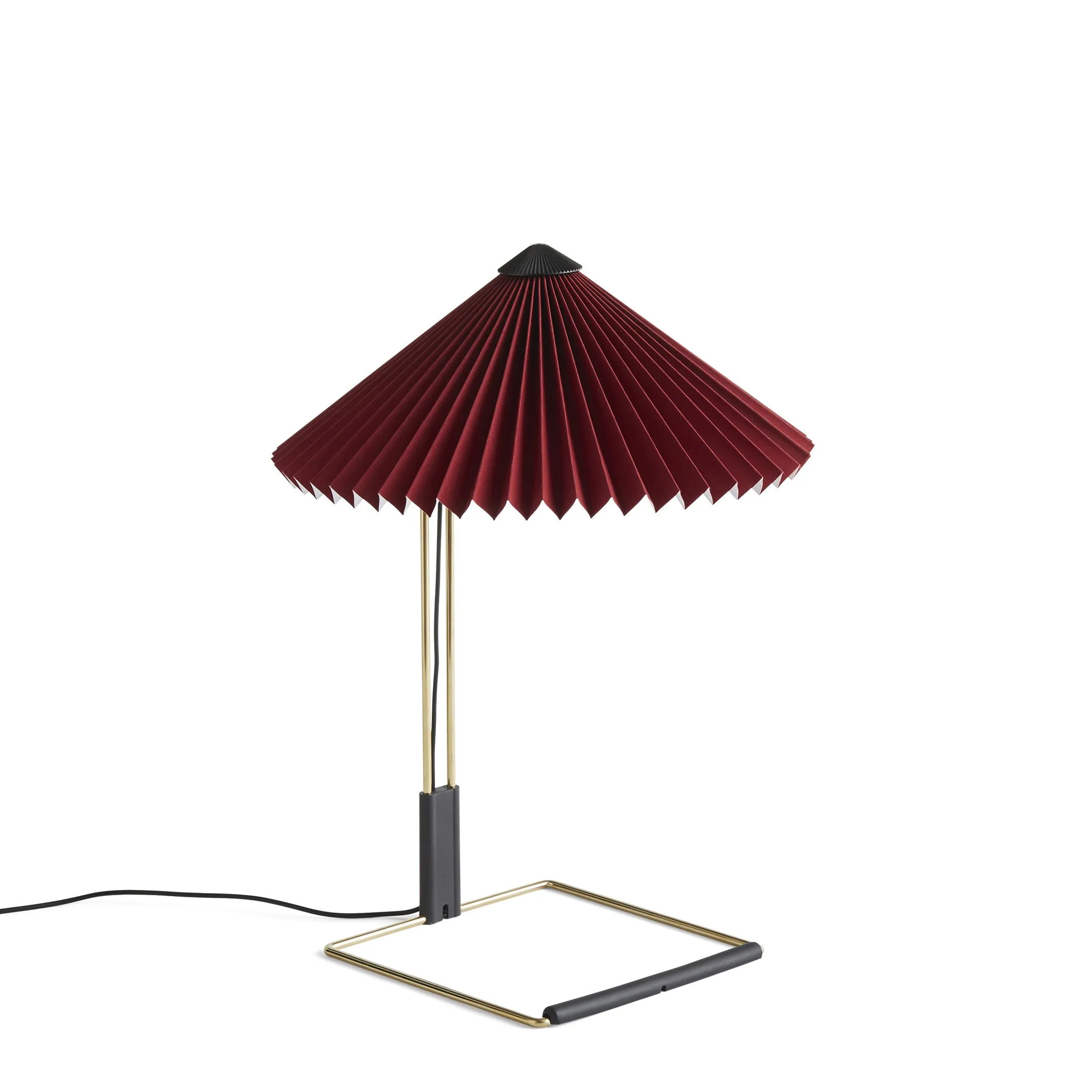 Lampe de table tissu Rouge MATIN SMALL LED