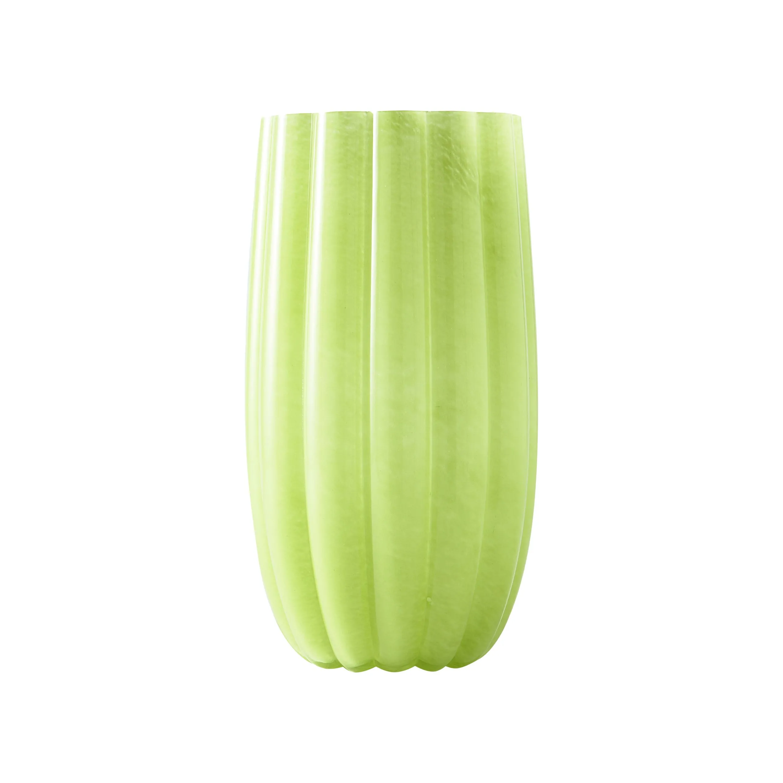 Vase verre Vert MELON LARGE