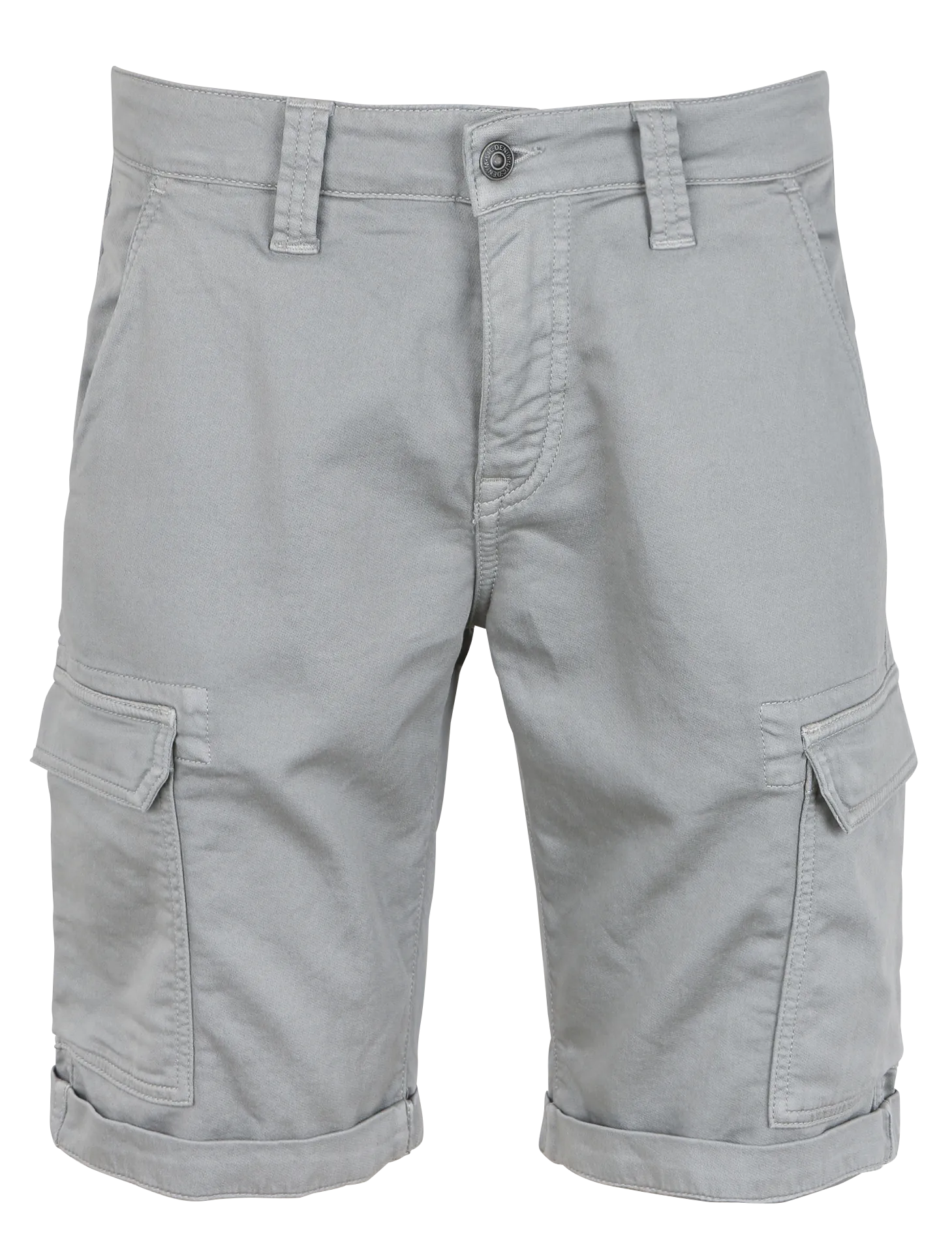 Bermuda multipoches en coton mélangé Gris DAMON