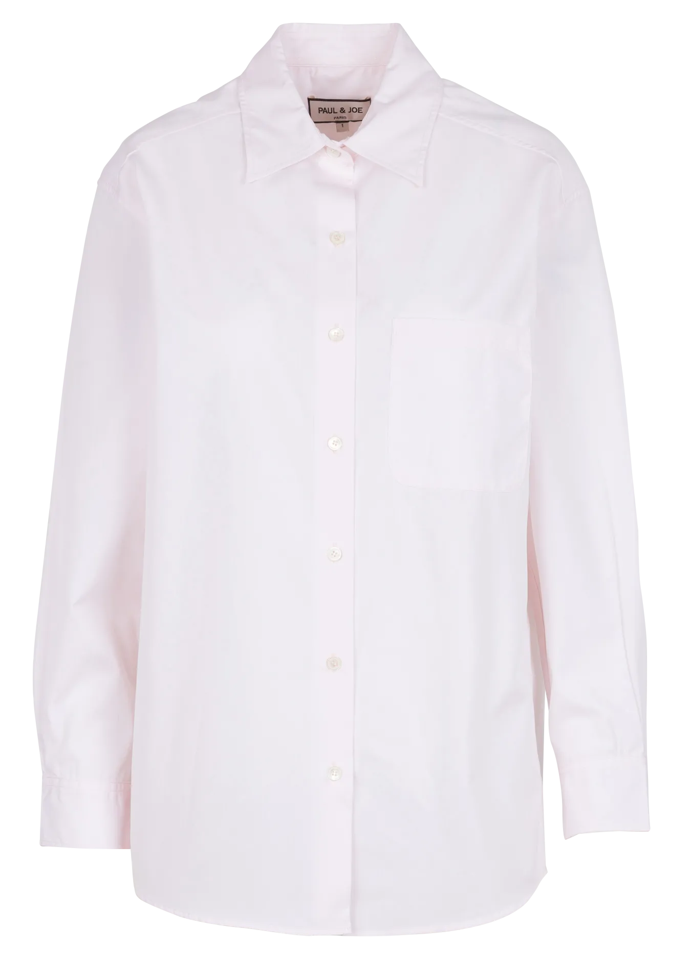 Chemise ample col classique en coton Rose COGOLIN
