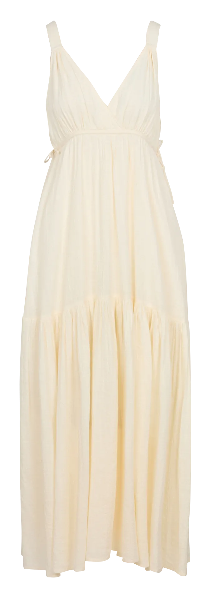 Robe longue droite à bretelles Blanc LULU