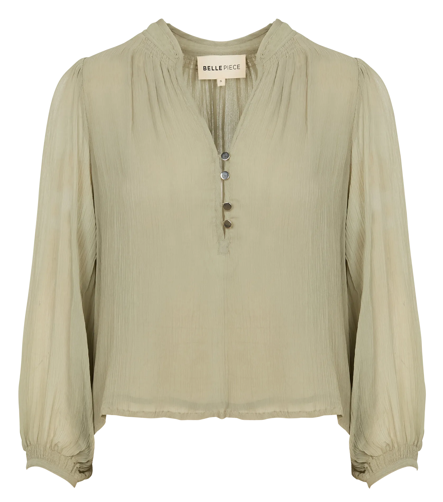 Blouse ample texturée Beige LOULA