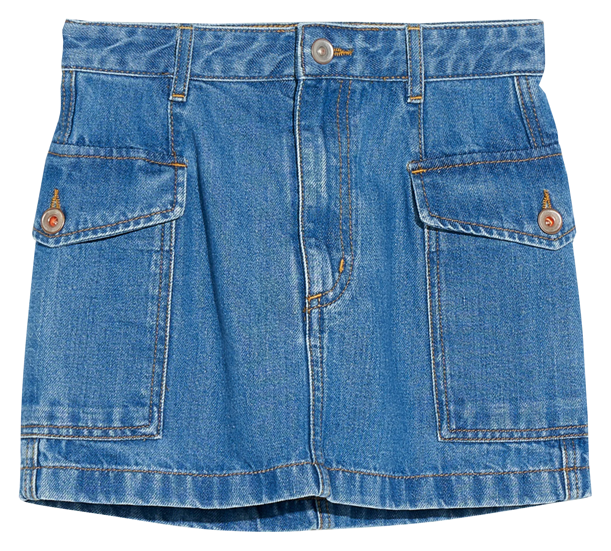 Jupe en jean style cargo Bleu PATRIOT
