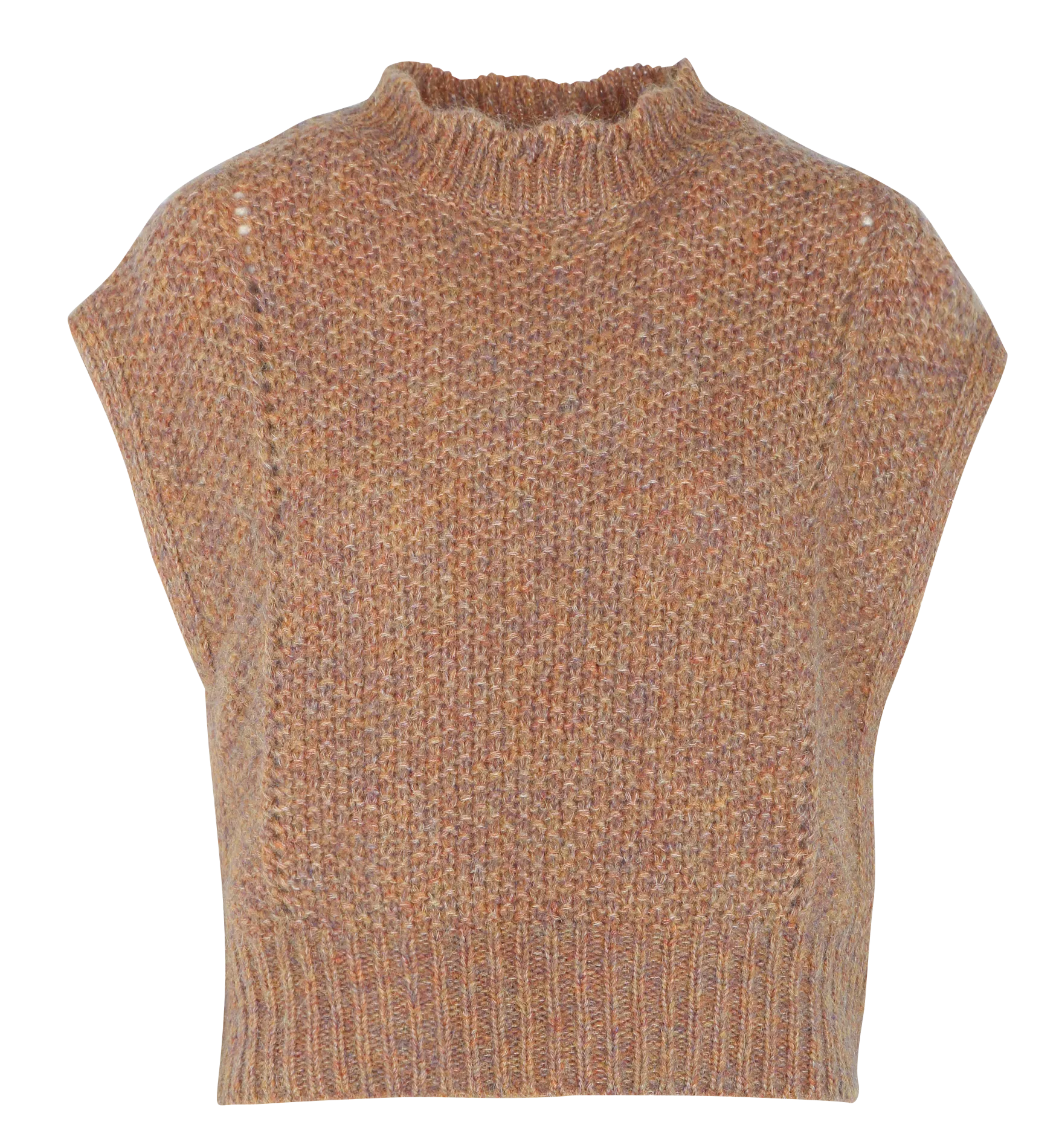 Poncho col rond Marron SIGOU