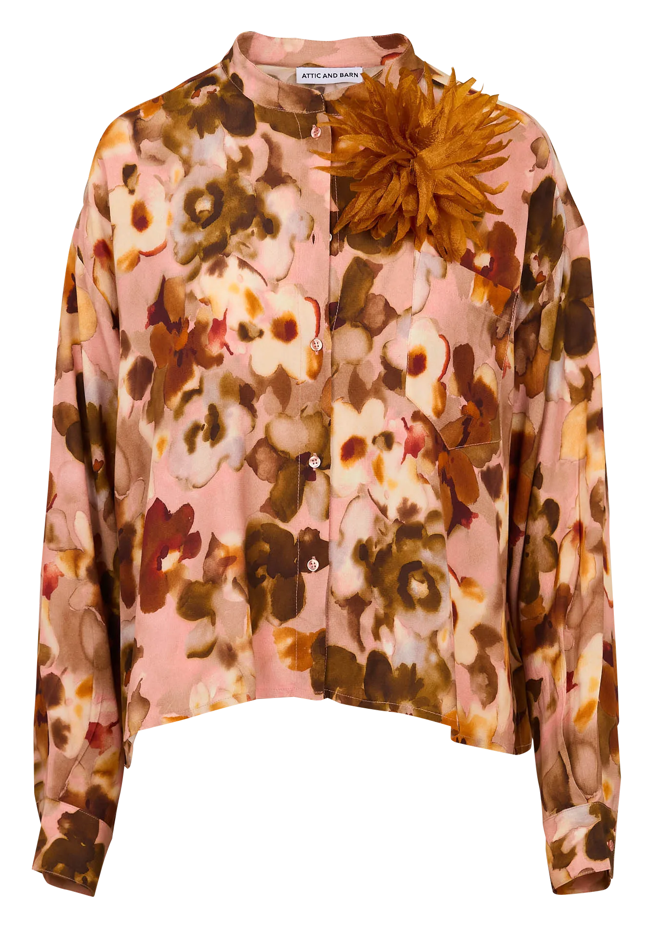 Chemise ample col rond Rose ILIA