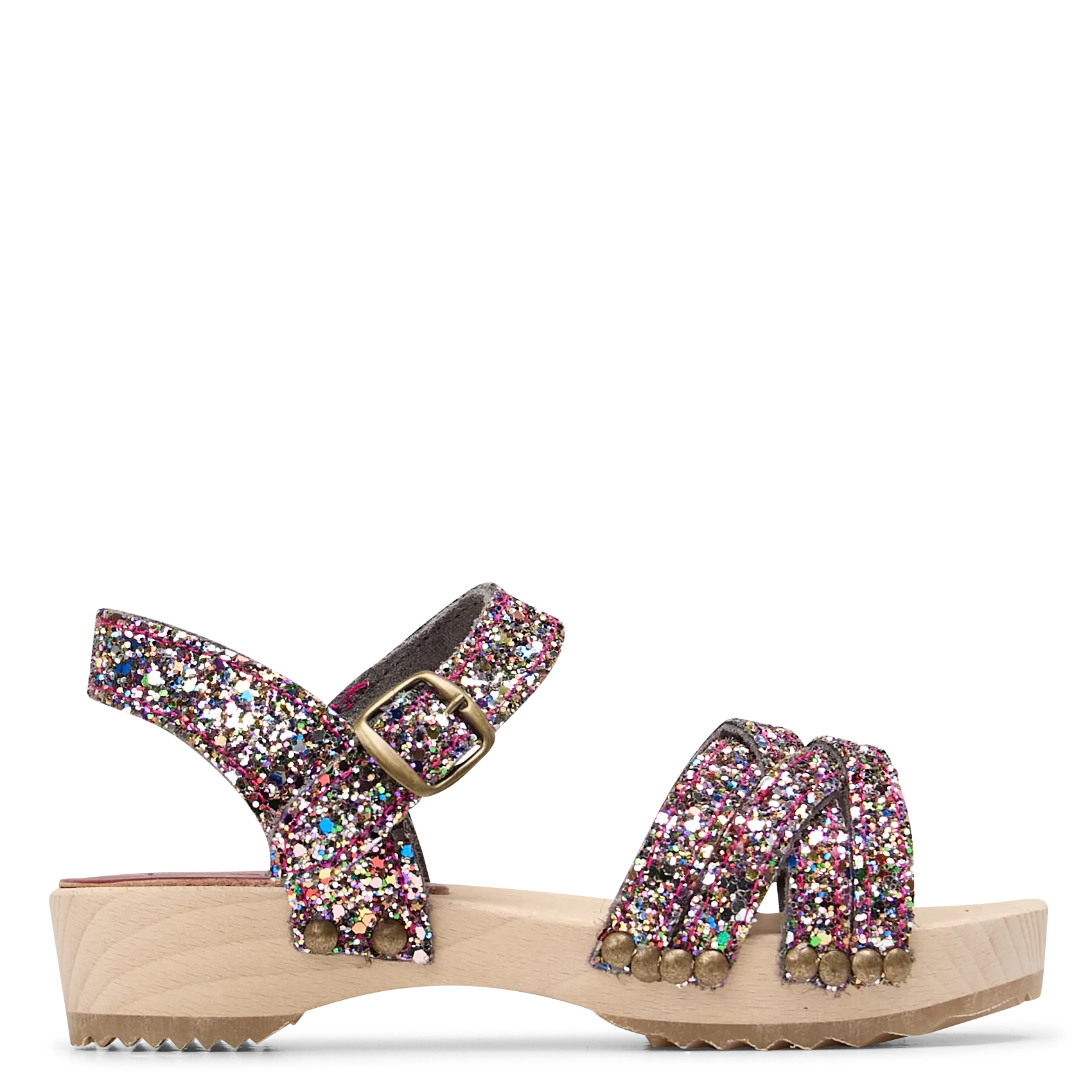 Sandales à paillettes Noir ELISE