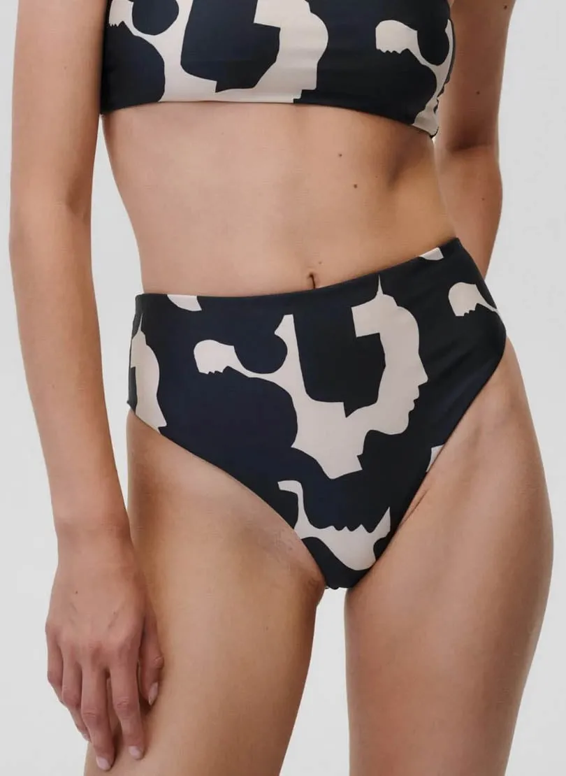 Bas de maillot de bain imprimé Noir SUMMERTIME