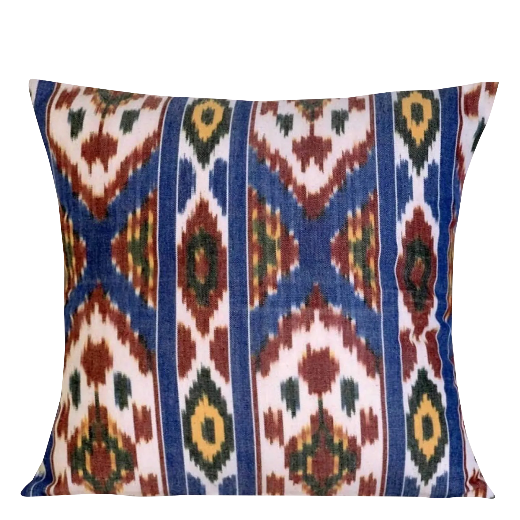 Housse de coussin tissée en coton Multicolore