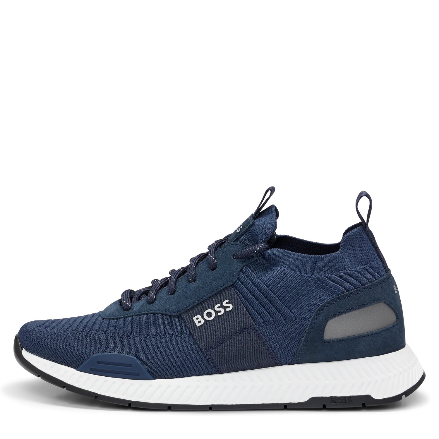 Baskets montantes style chaussettes Bleu