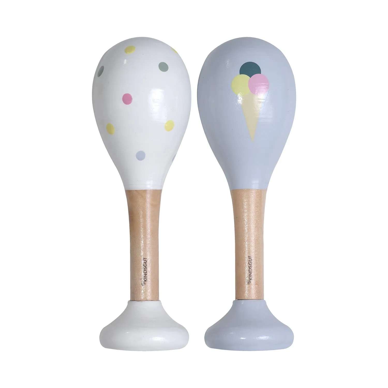 Hochets renard et rayures Jaune